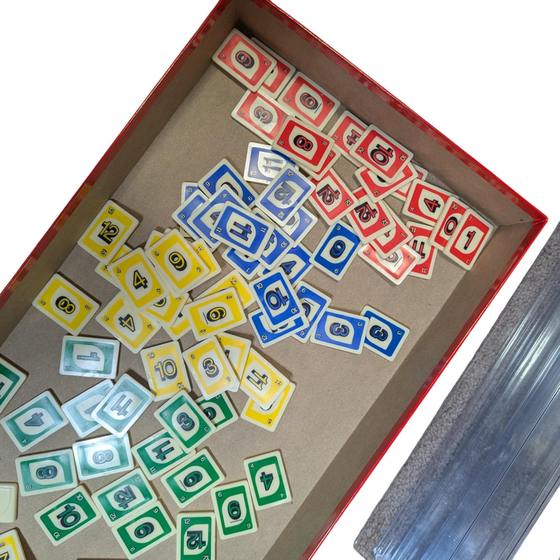 Vintage 1993 Uno Rummy-Up Game: Mattel Tile Strategy Family Activity