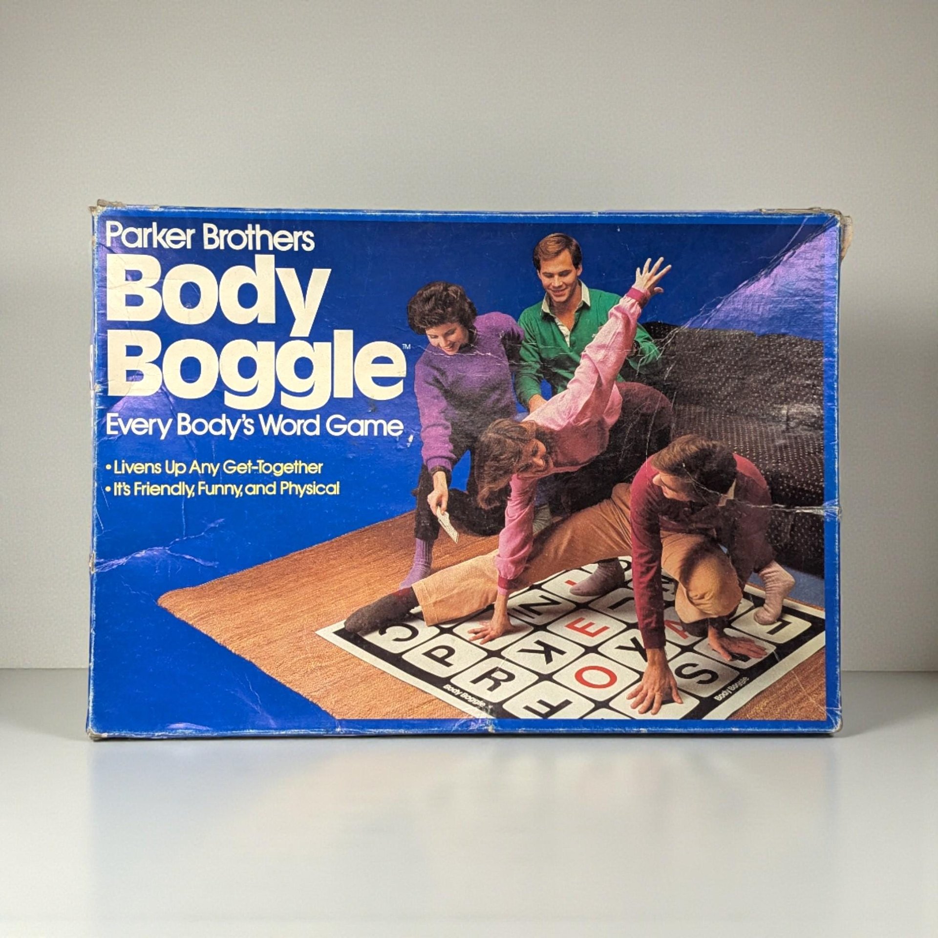 Vintage 1984 Body Boggle Game: Parker Brothers Floor Party Activity