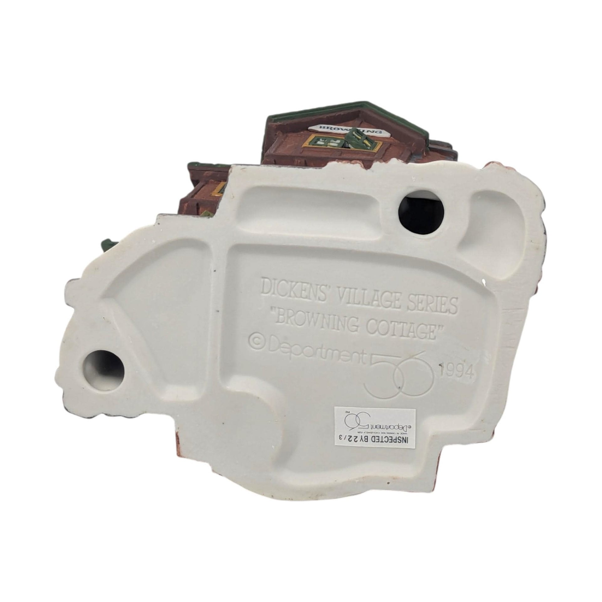 Vintage 1994 Browning Cottage: Dept 56 Dickens Village Series House