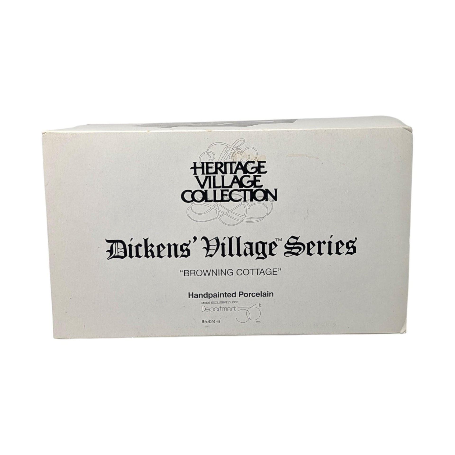 Vintage 1994 Browning Cottage: Dept 56 Dickens Village Series House