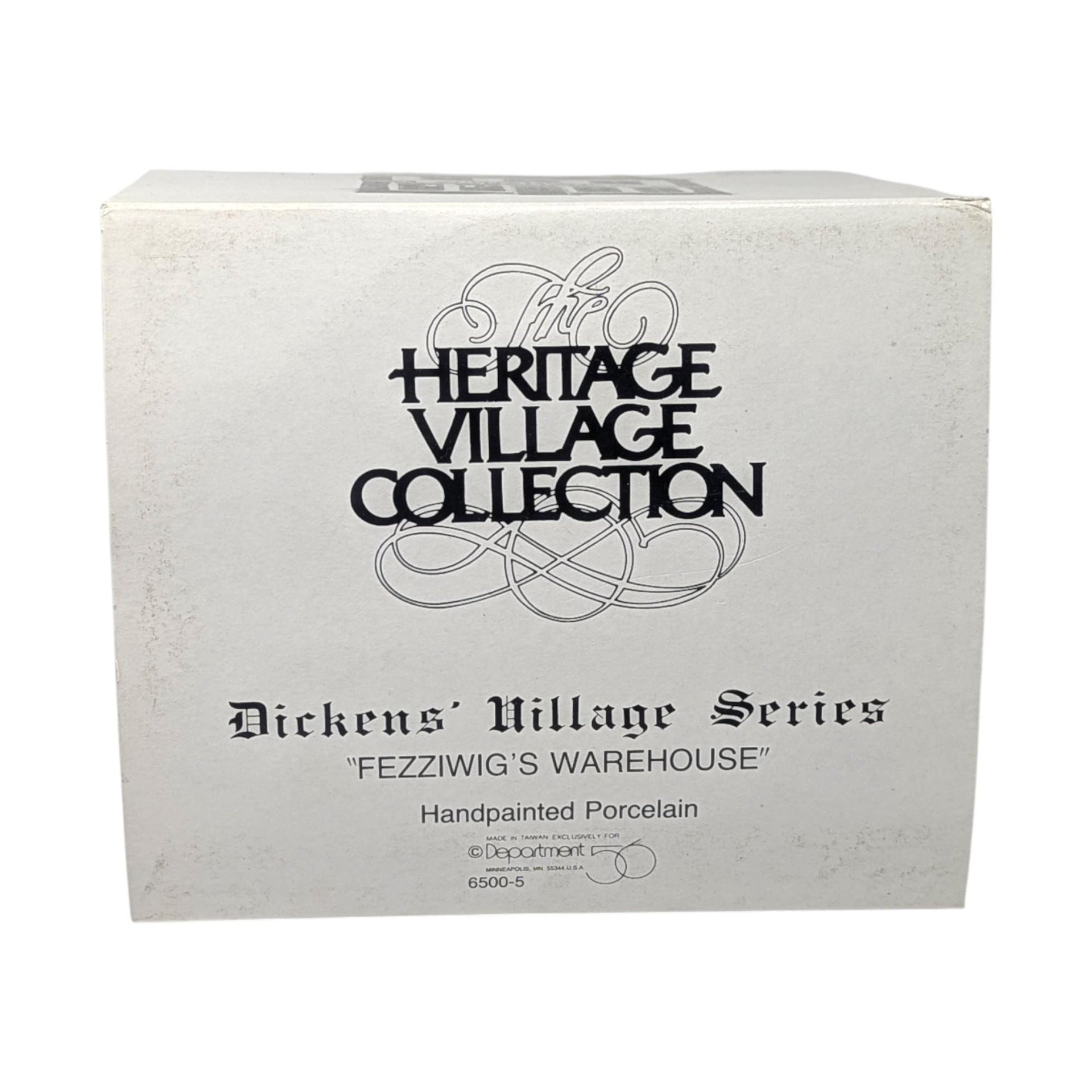 Vintage 1986 Fezziwig Warehouse: Dept 56 Dickens Village House