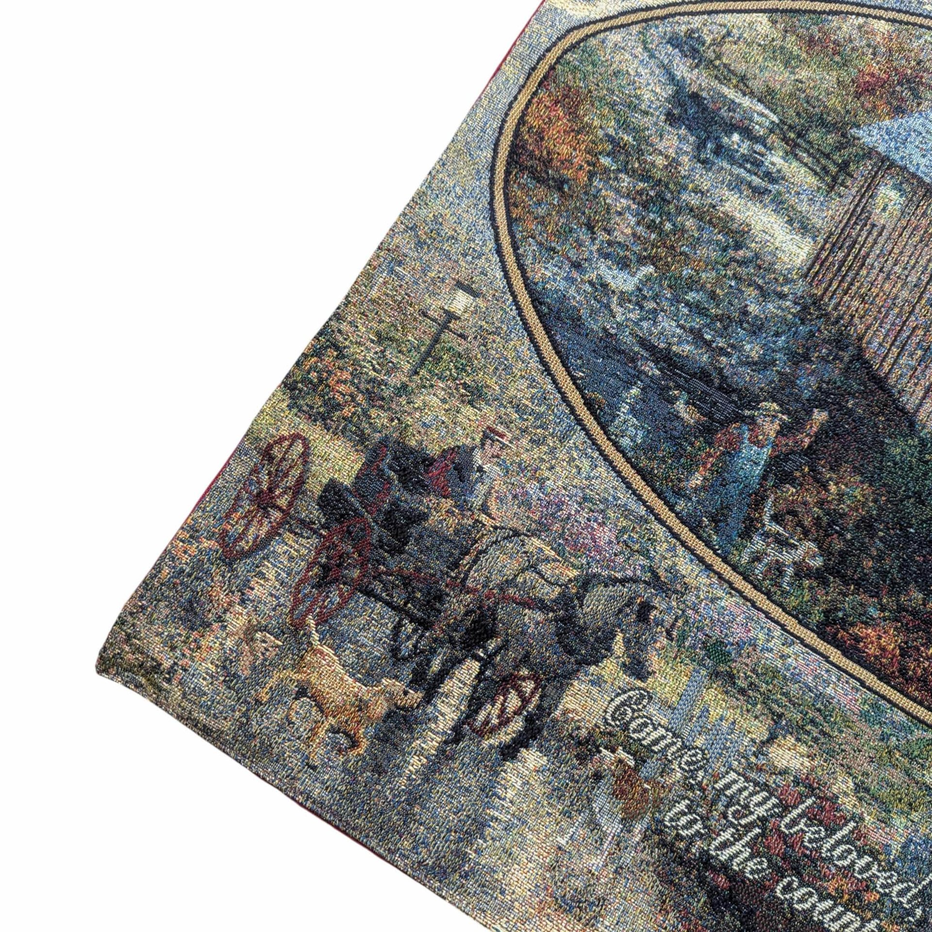Vintage Countryside Tapestry - Thomas Kinkade Song of Solomon 7:11 Wall Art