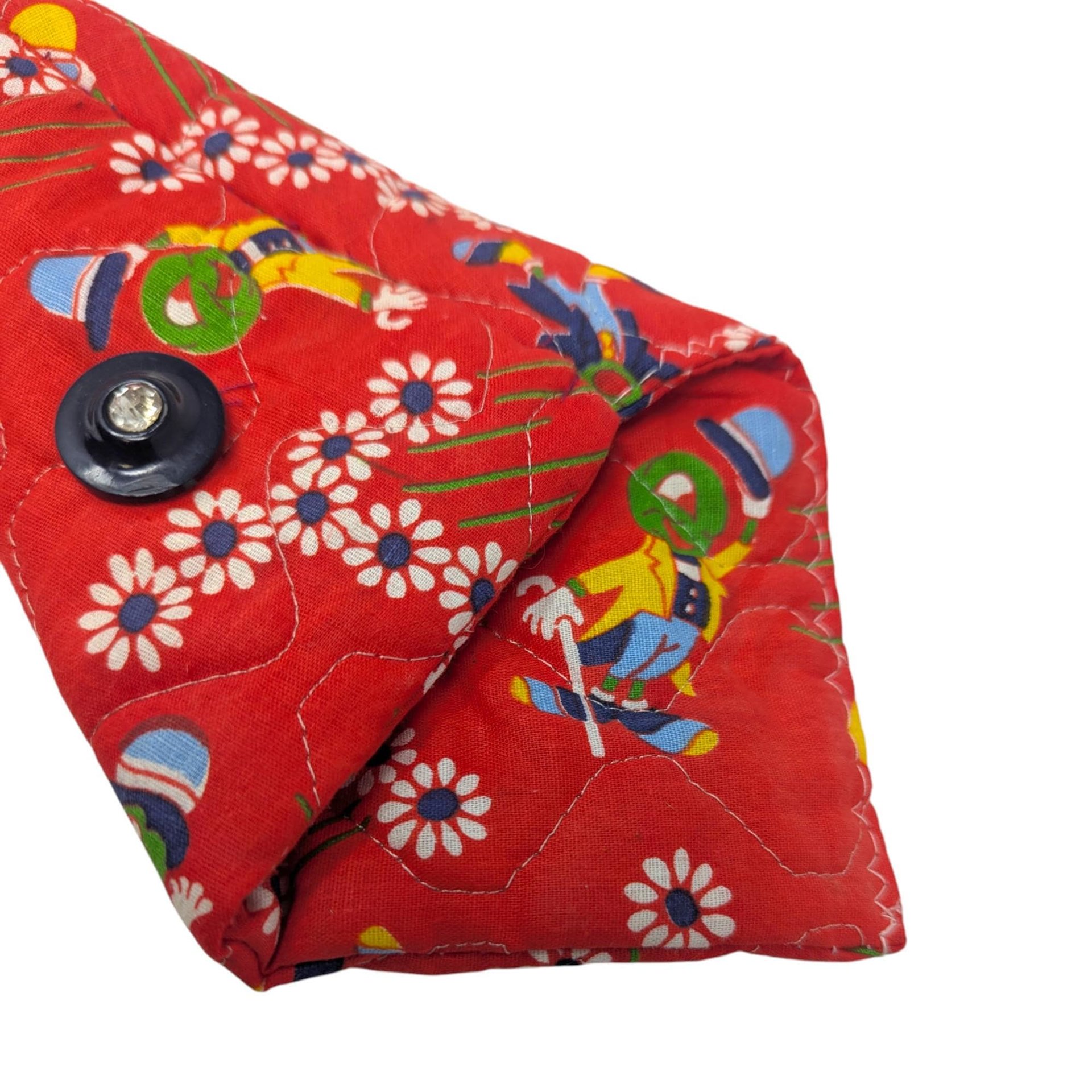 Vintage Handmade Scissor Holder: Jiminy Cricket Fabric Sewing Accessory