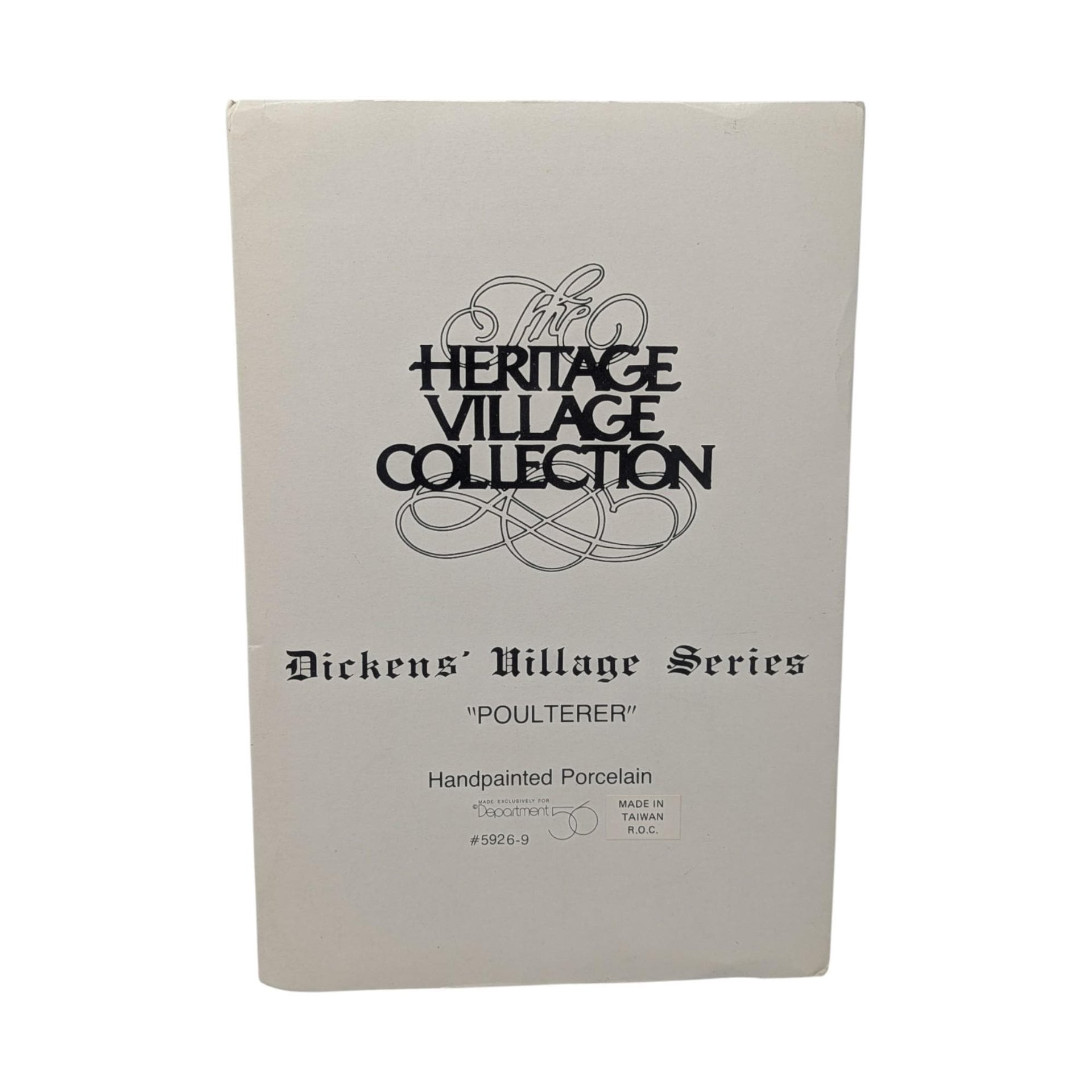 Vintage 1988 Poulterer Shop: Dept 56 Dickens Village House