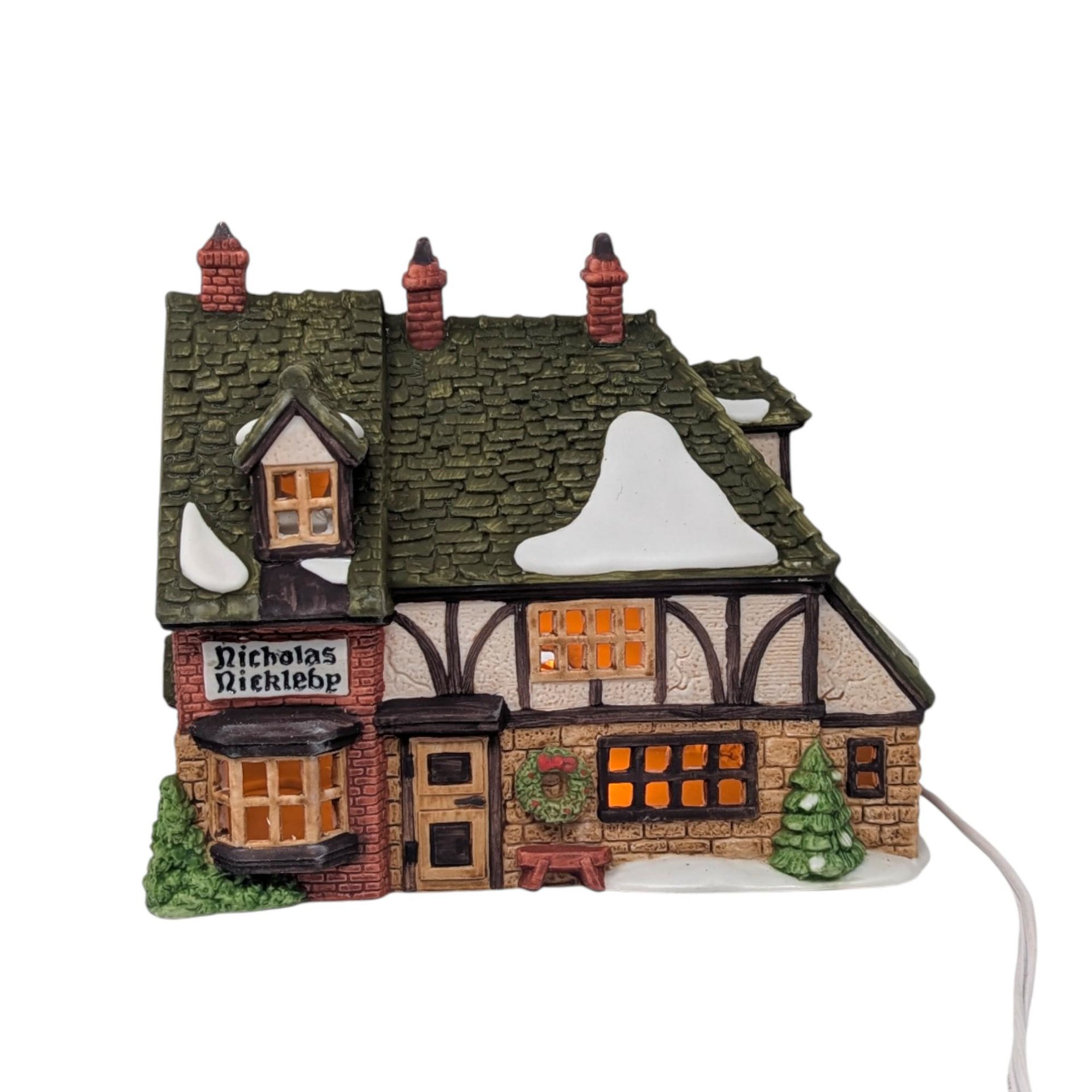 Vintage 1988 Nicholas Nickleby Cottage: Dept 56 Dickens Village House