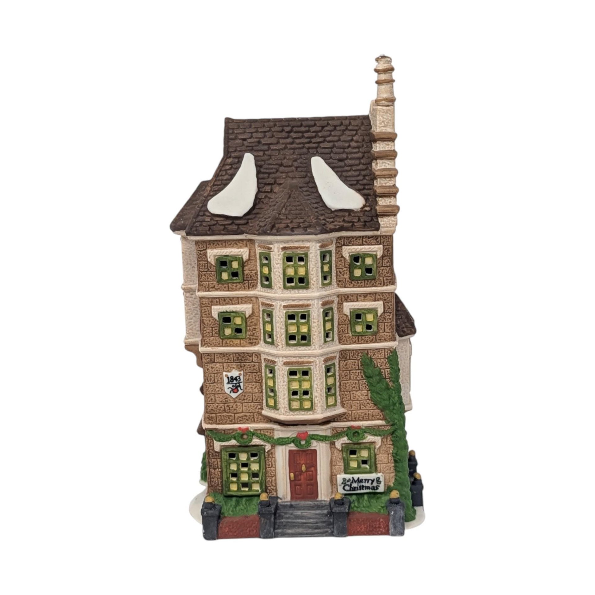 Vintage 1991 "Nephew Fred's Flat" House: Dept 56 Dickens' Village Collectible
