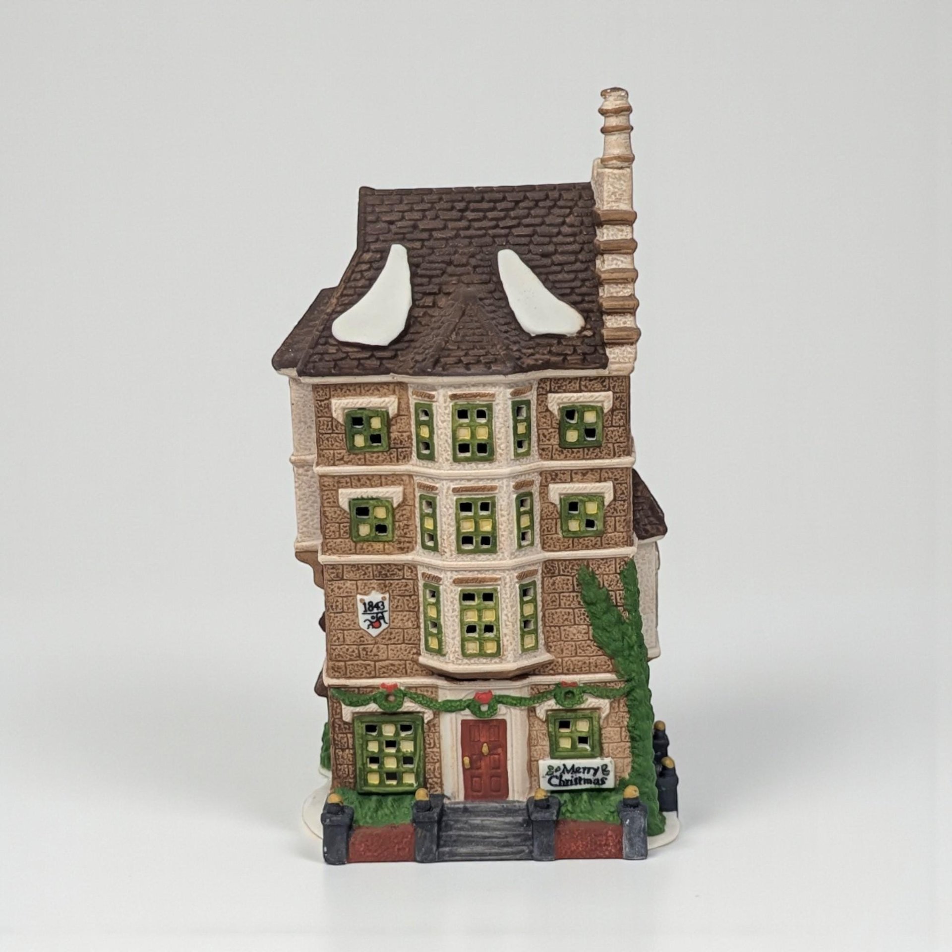 Vintage 1991 "Nephew Fred's Flat" House: Dept 56 Dickens' Village Collectible