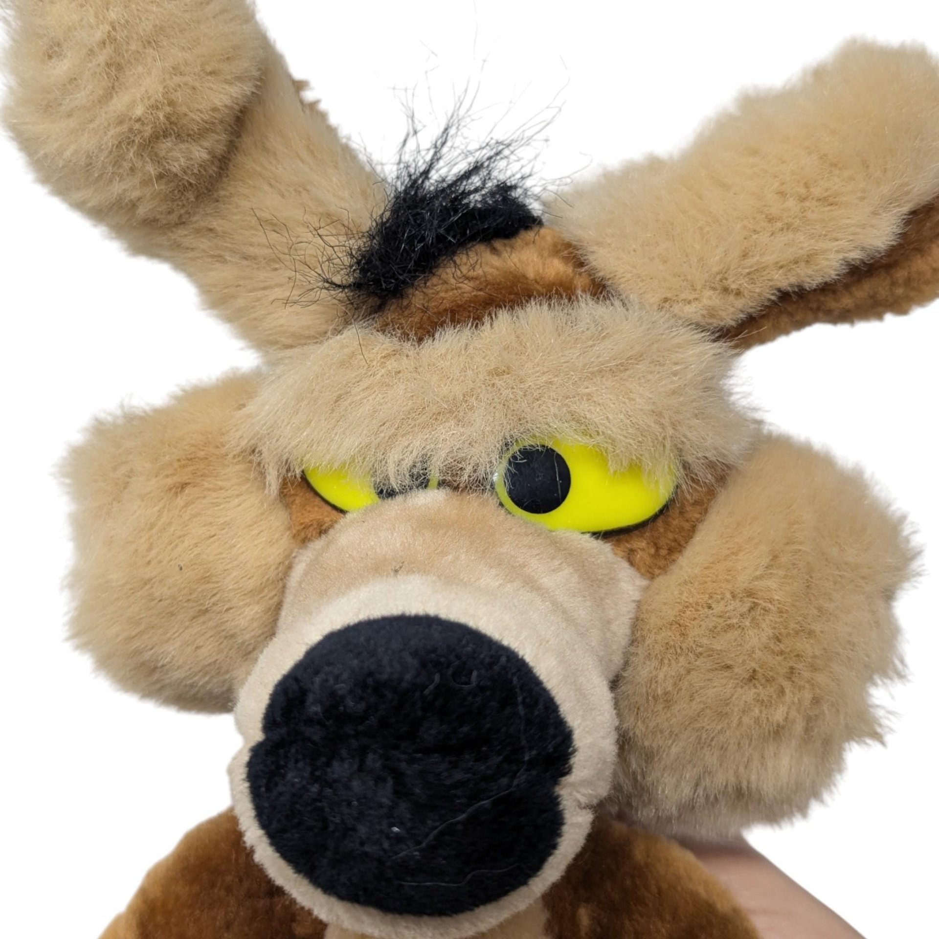 1990 Warner Bros Wile E. Coyote Plush: Looney Tunes Stuffed Animal Toy