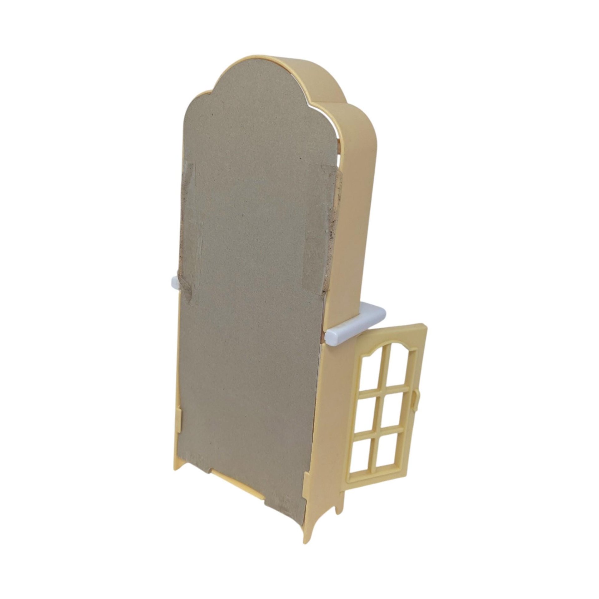 1990 Mattel Barbie Dollhouse Dining Room Set: Kitchen Table Chairs & China Hutch