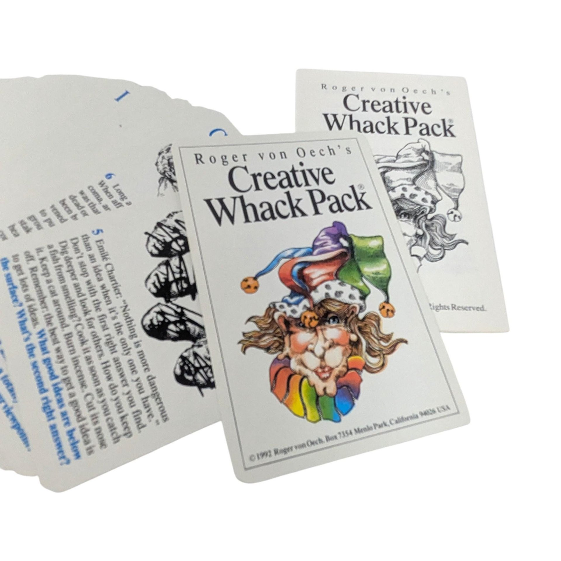 Vintage 1992 Creative Whack Pack: Roger von Oech Creativity Strategy Cards