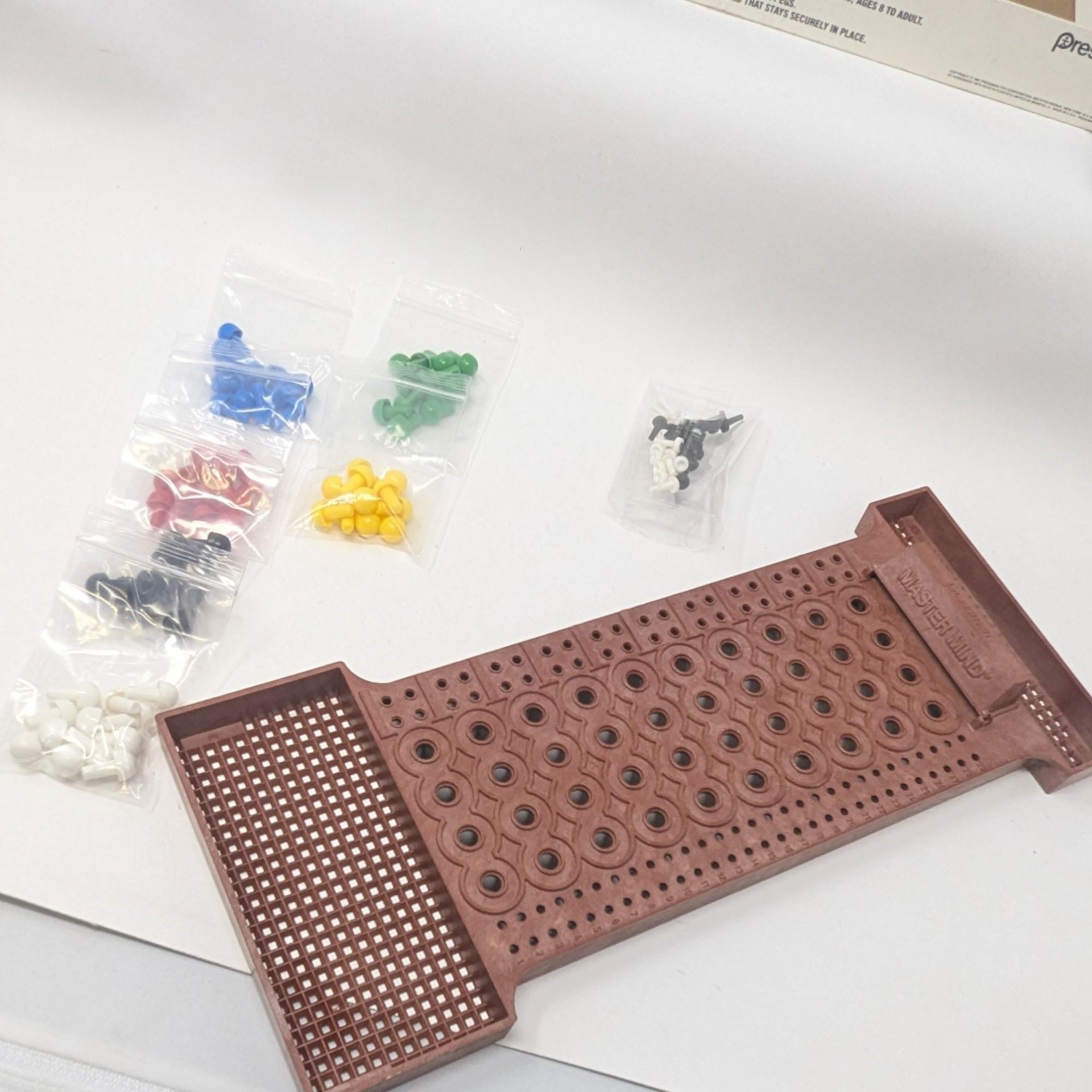 Vintage 1970s Master Mind Board Game: Pressman Strategy Code Breaker