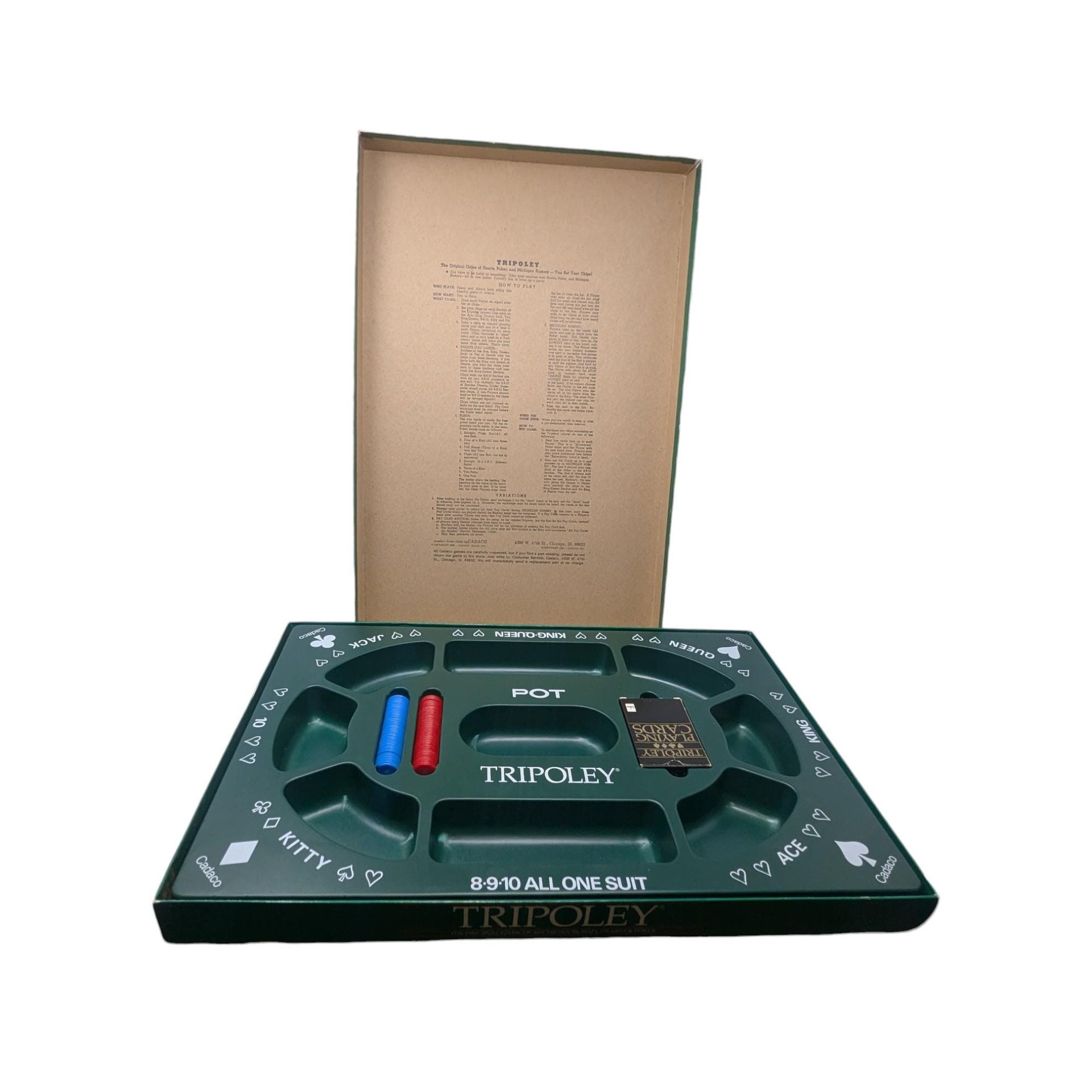 Vintage 1968 Tripoley Players Edition: Cadaco Card Game