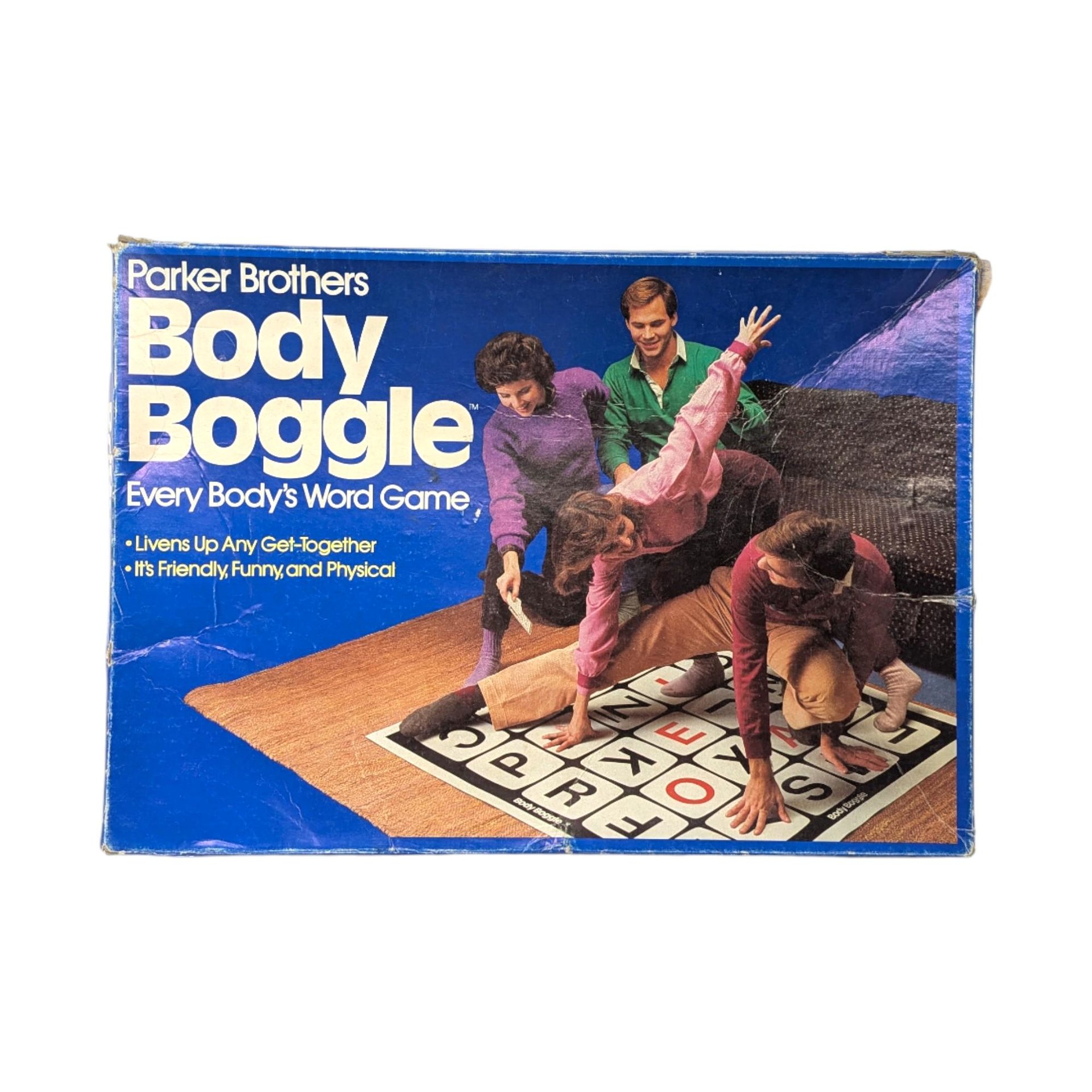 Vintage 1984 Body Boggle Game: Parker Brothers Floor Party Activity