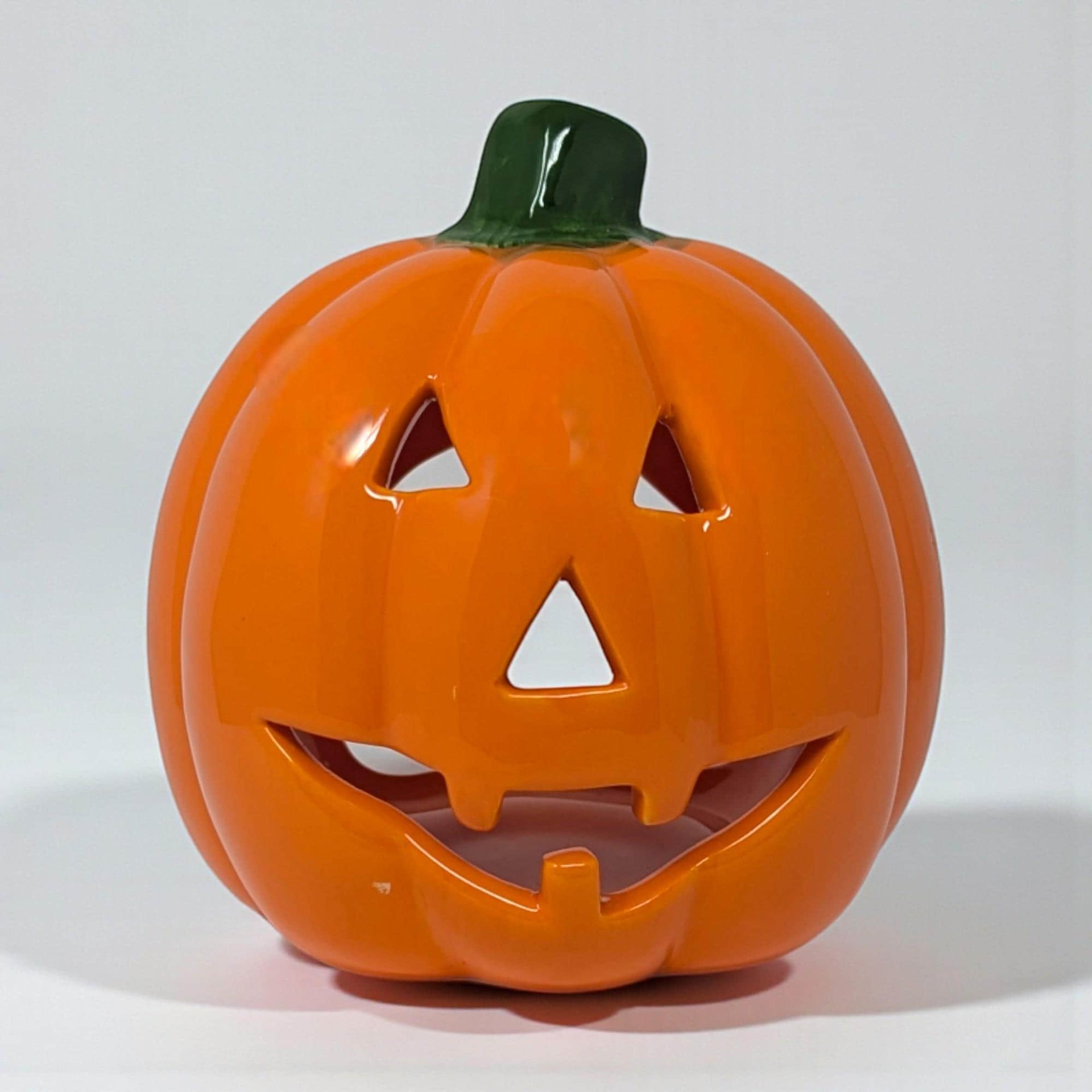 Vintage 2004 Ceramic Jack O' Lantern: Target Halloween Tealight Holder