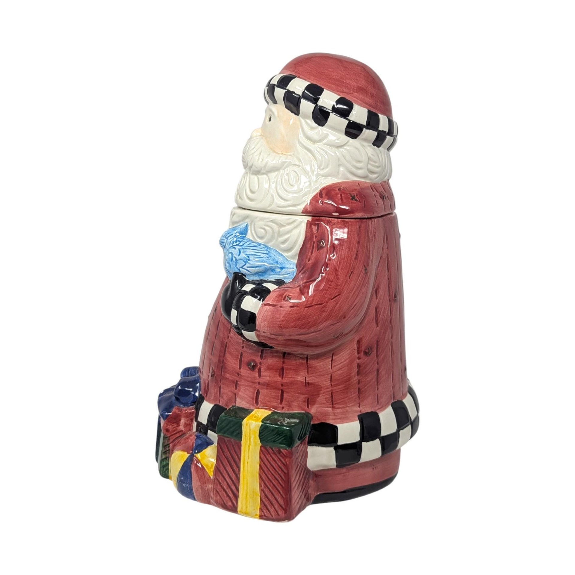 Vintage Ceramic Santa Claus Cookie Jar: Debbie Mumm