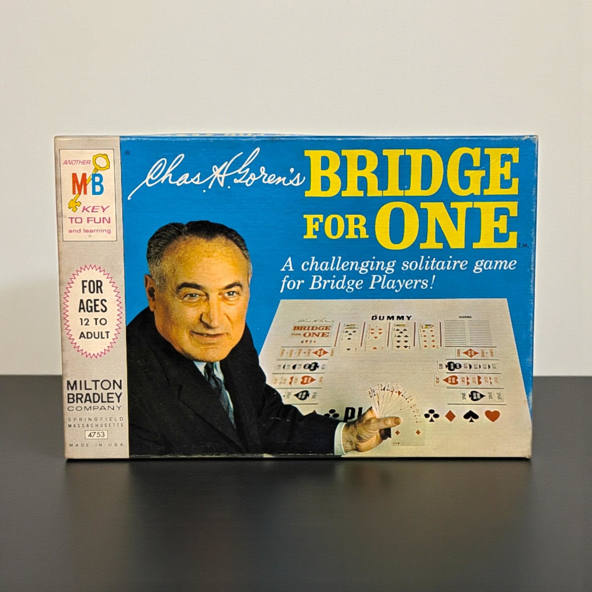 Vintage Unused 1967 Chas H. Goren's Bridge for One Game: Milton Bradley