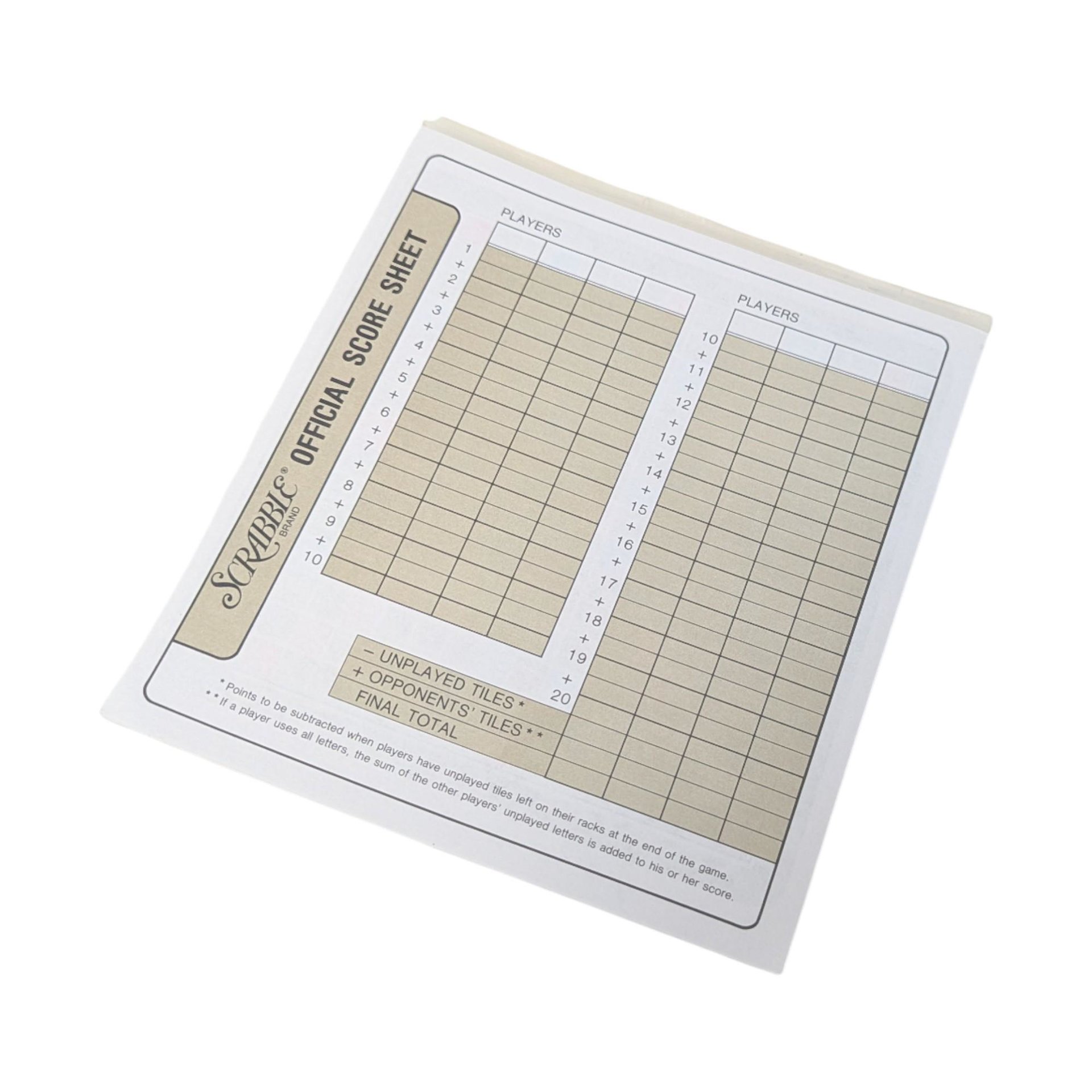 Vintage 1989 Scrabble Deluxe Edition Game: Milton Bradley