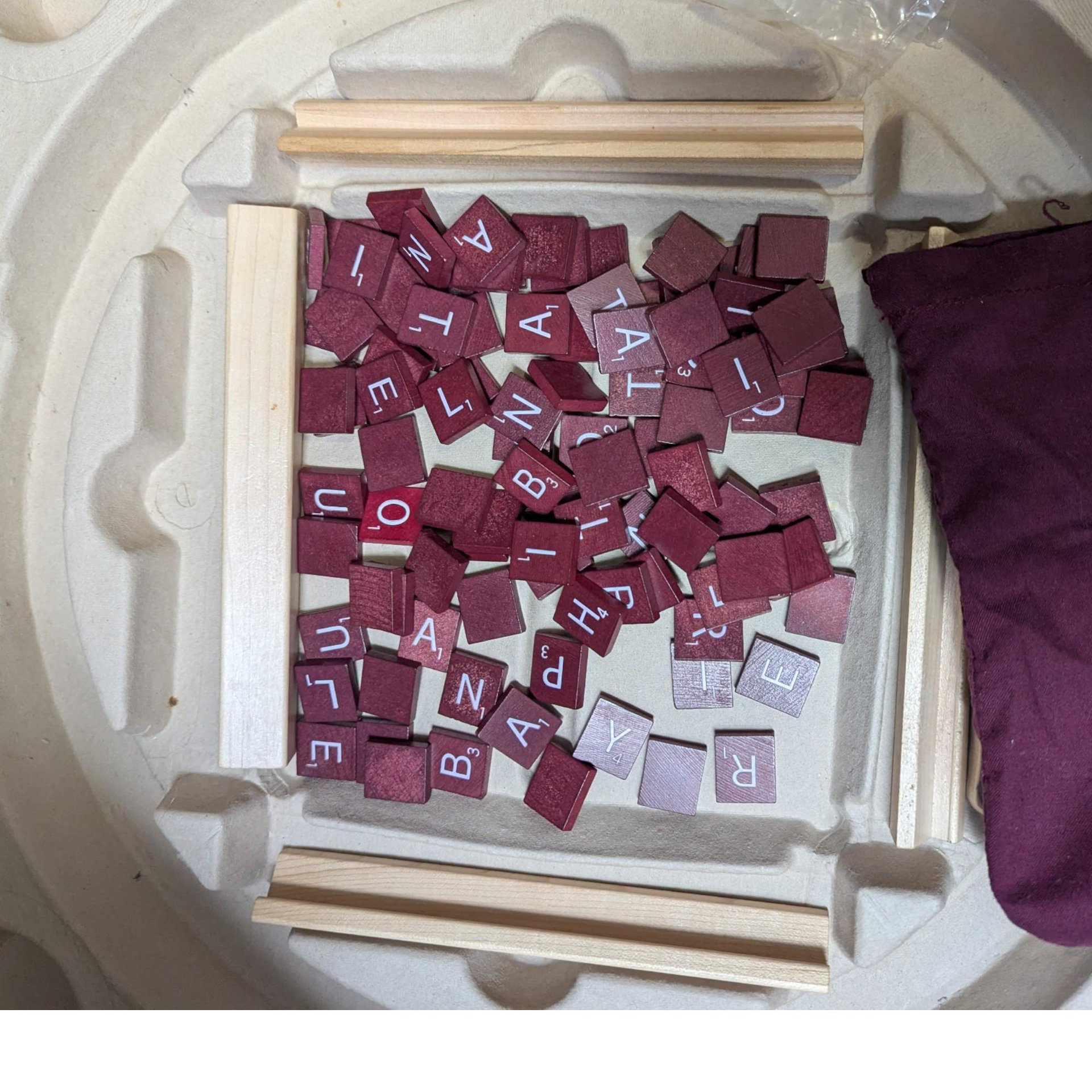 Vintage 1989 Scrabble Deluxe Edition Game: Milton Bradley