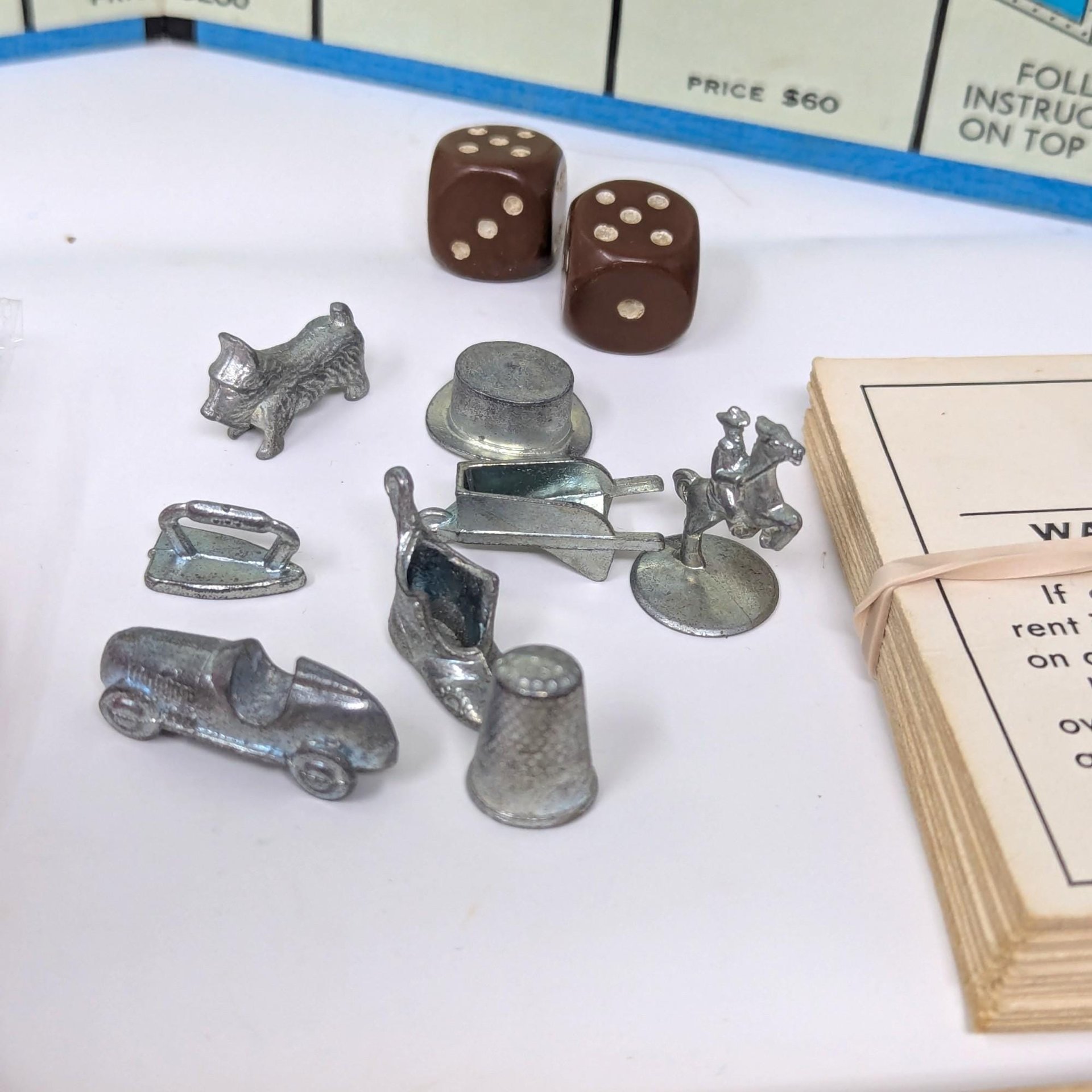 1961 Parker Brothers Monopoly: Vintage Real Estate Board Game