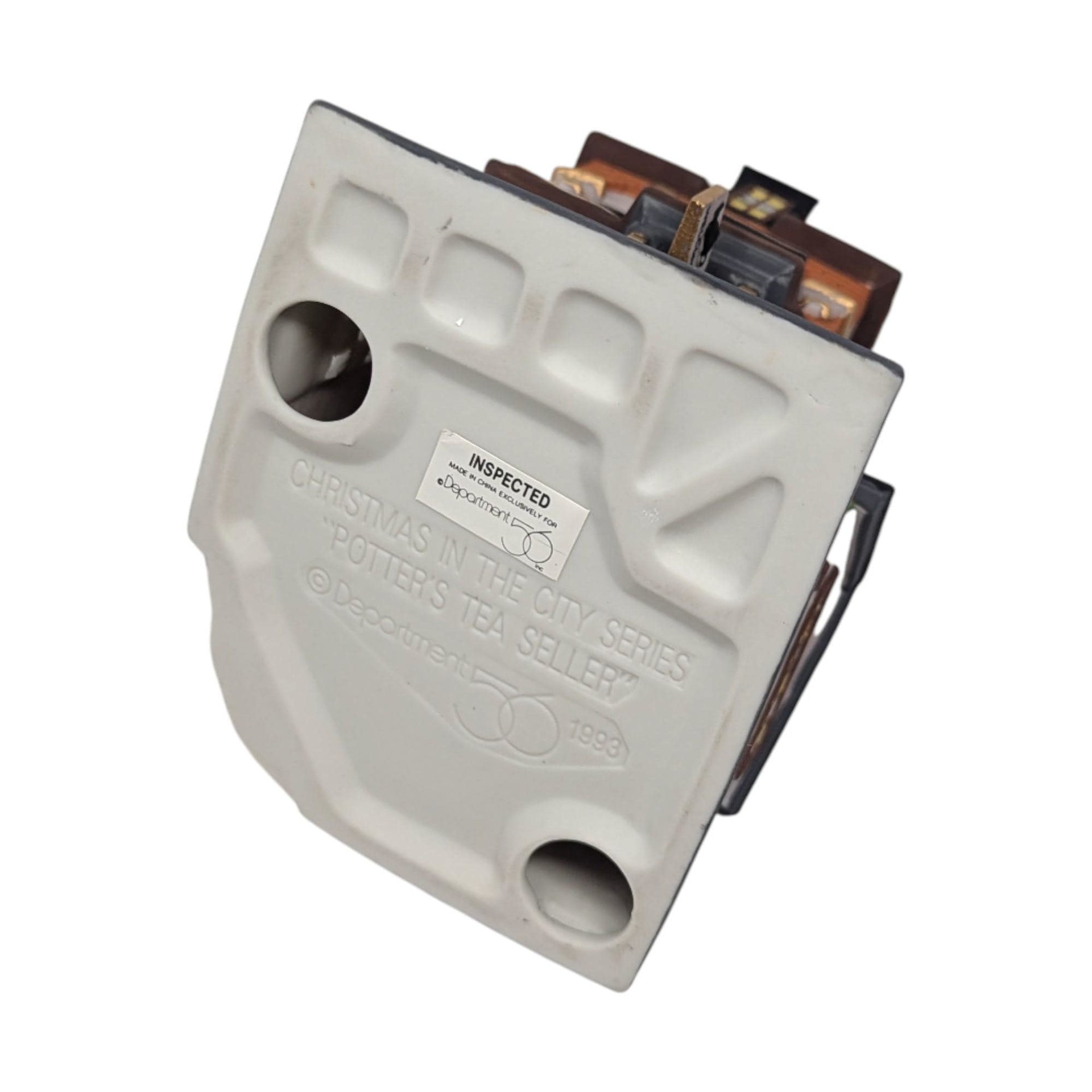 Vintage 1990 Potters Tea Seller Shop: Dept 56 Christmas in the City