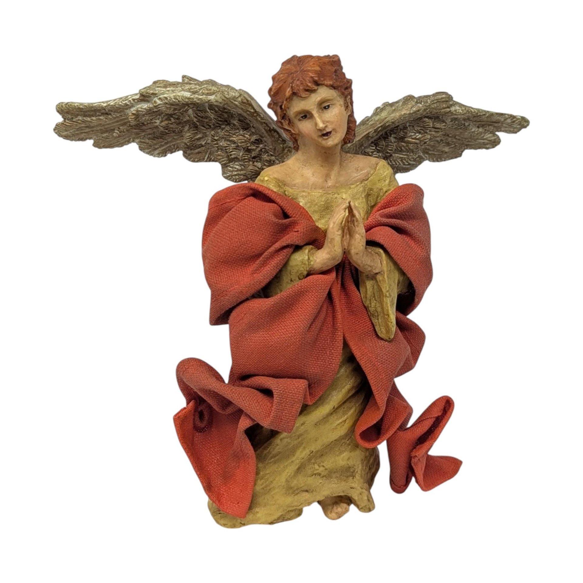 Vintage 2002 Fabric Mache Nativity Set: Target 8 Piece Holiday Decor