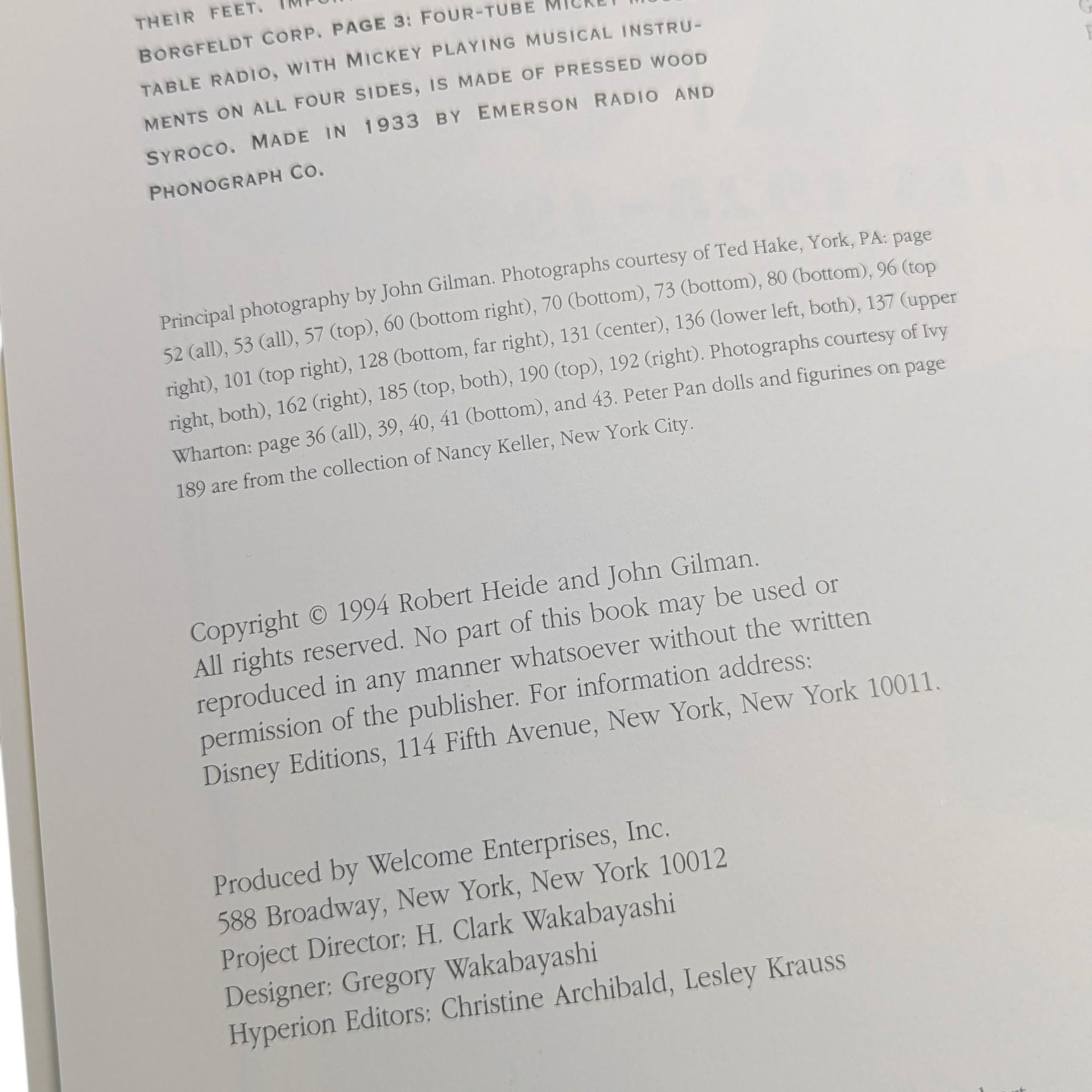 1994 Disneyana Classic Collectibles Book: Heide & Gilman 1928-1958 Guide