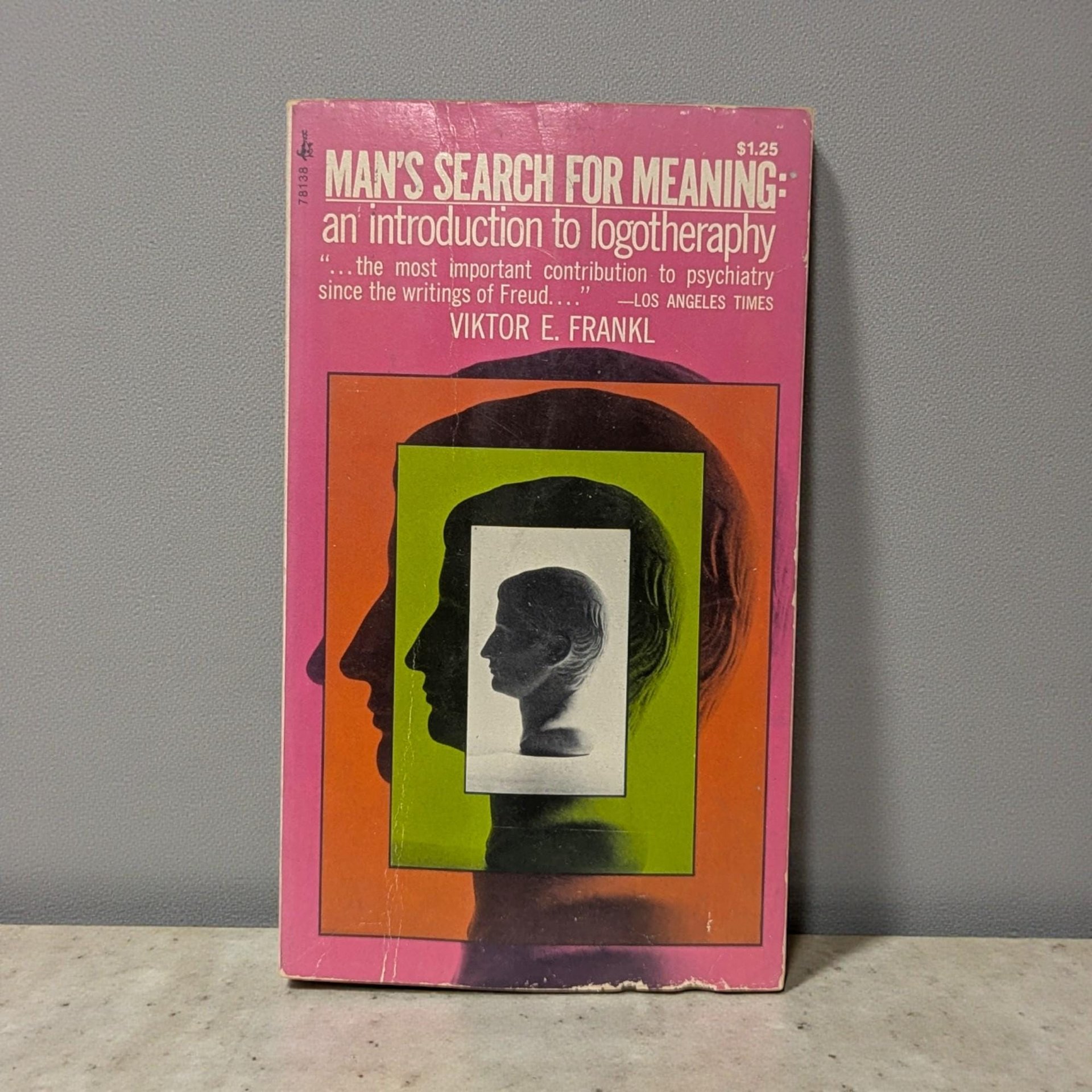 Vintage 1971 Man’s Search for Meaning: Viktor E. Frankl Paperback Book