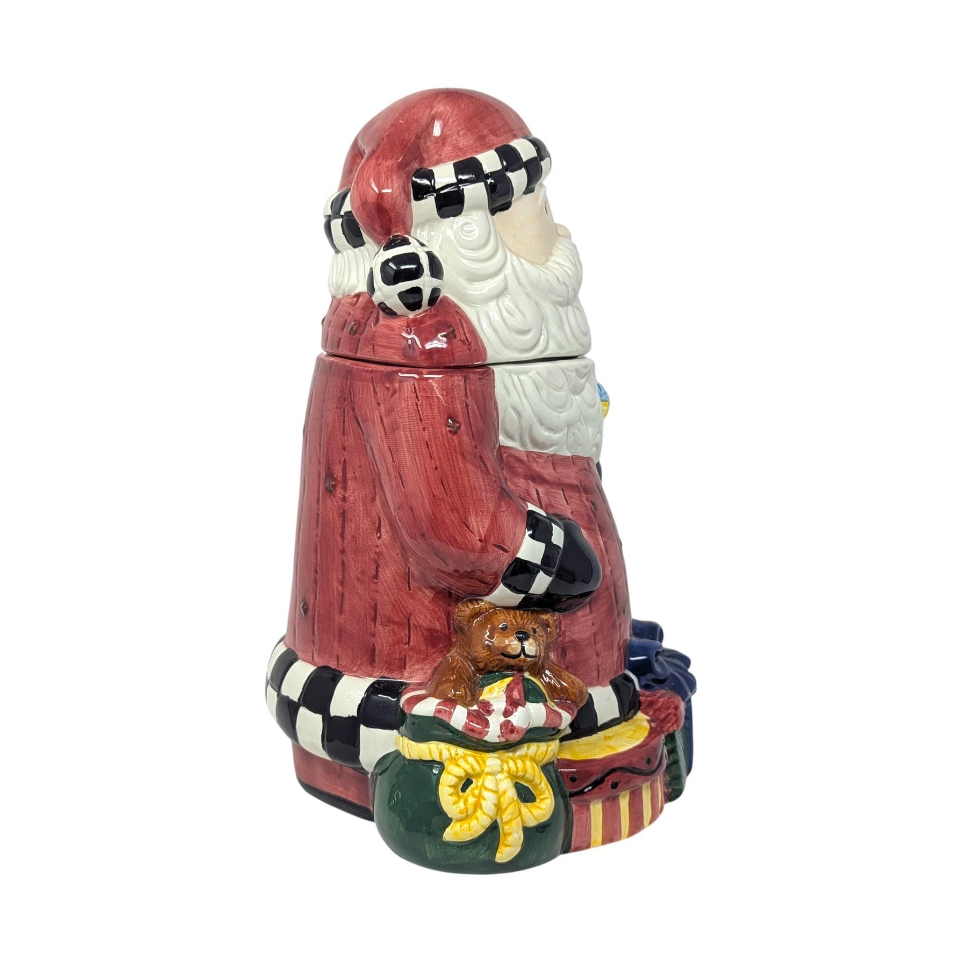 Vintage Ceramic Santa Claus Cookie Jar: Debbie Mumm