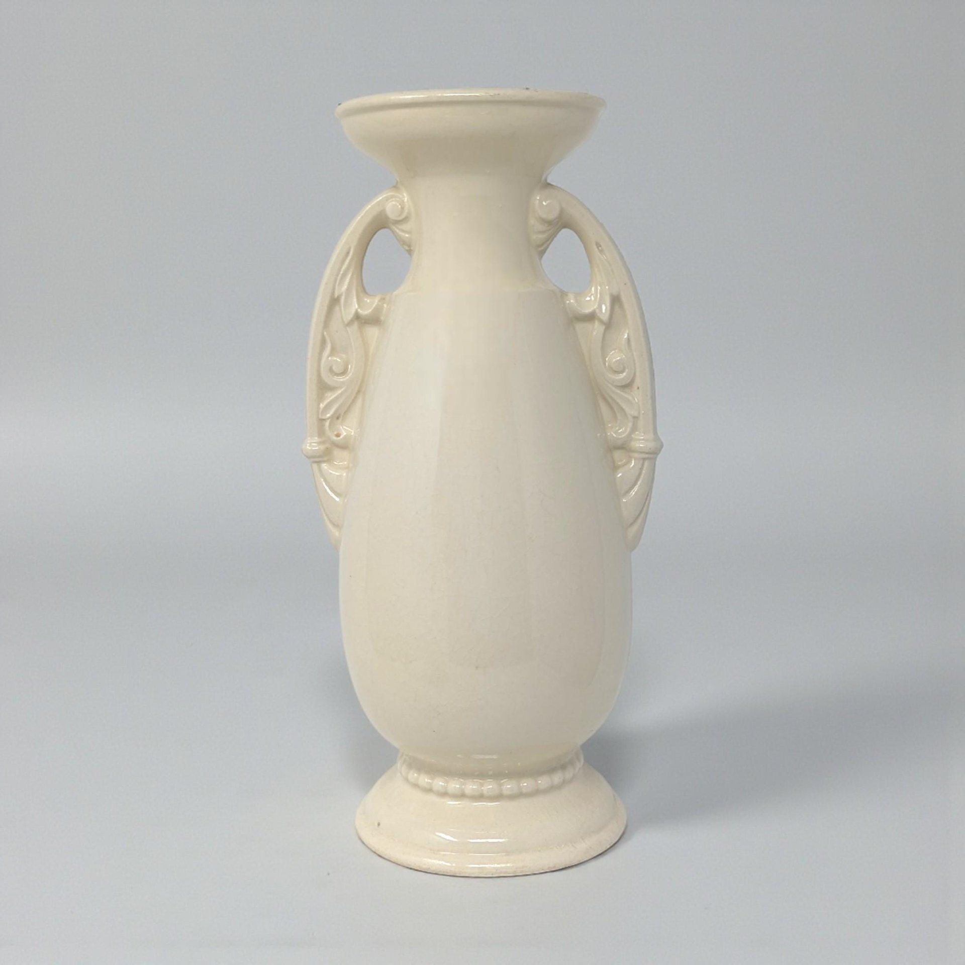 1950s 'Neoclassical' McCoy Pottery Cream Urn Vase