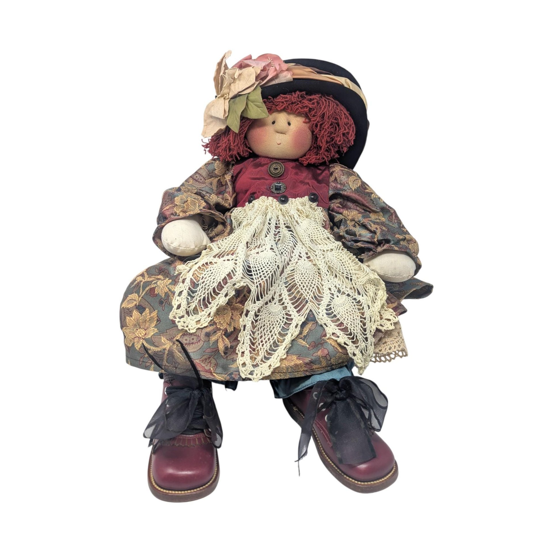 Vintage 1991 Little Souls Gretchen Wilson Mary Anne Doll: Handmade Signed Figurine