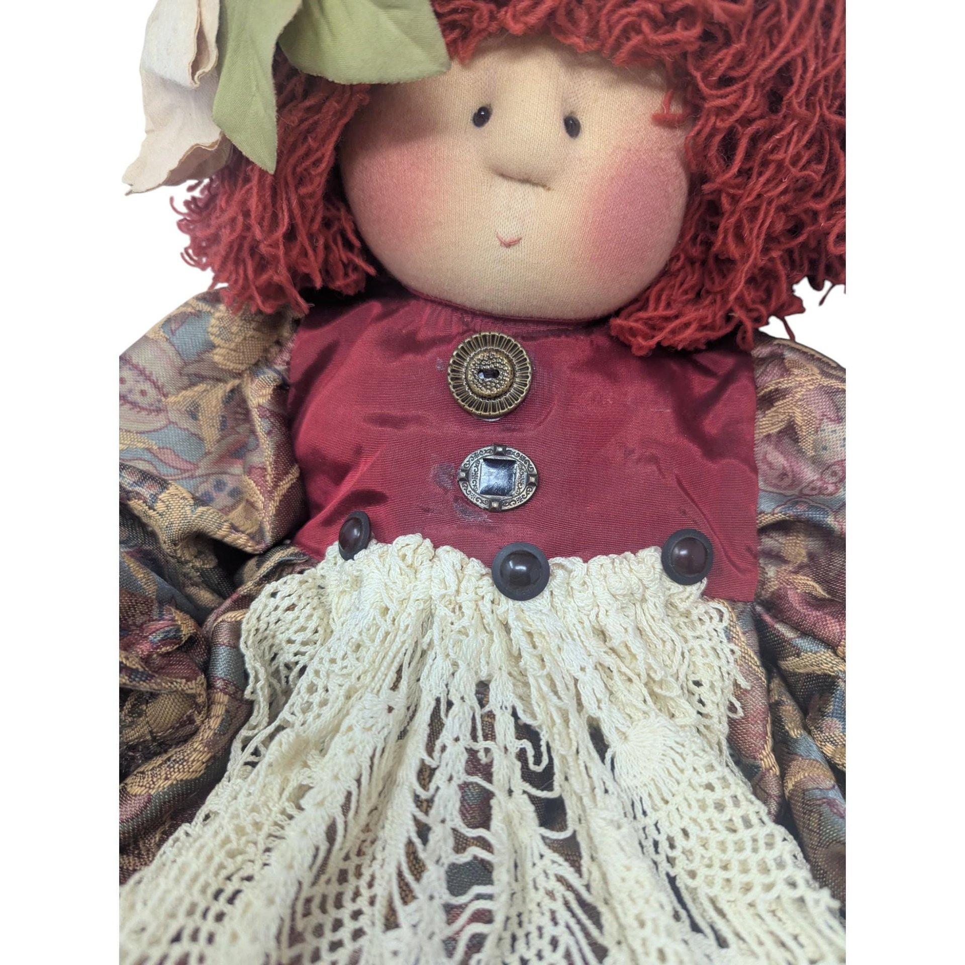 Vintage 1991 Little Souls Gretchen Wilson Mary Anne Doll: Handmade Signed Figurine