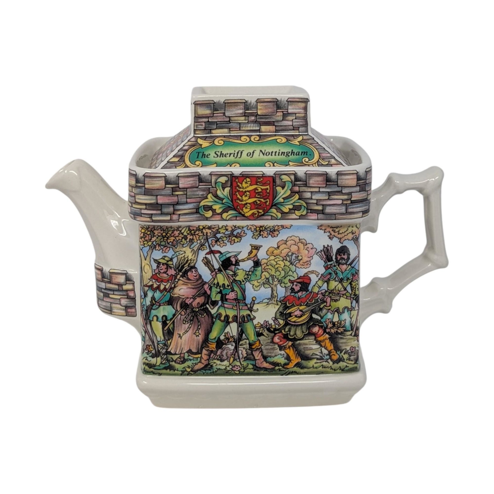 1980s 'Robin Hood & Sherwood Forest' Sadler Porcelain Teapot
