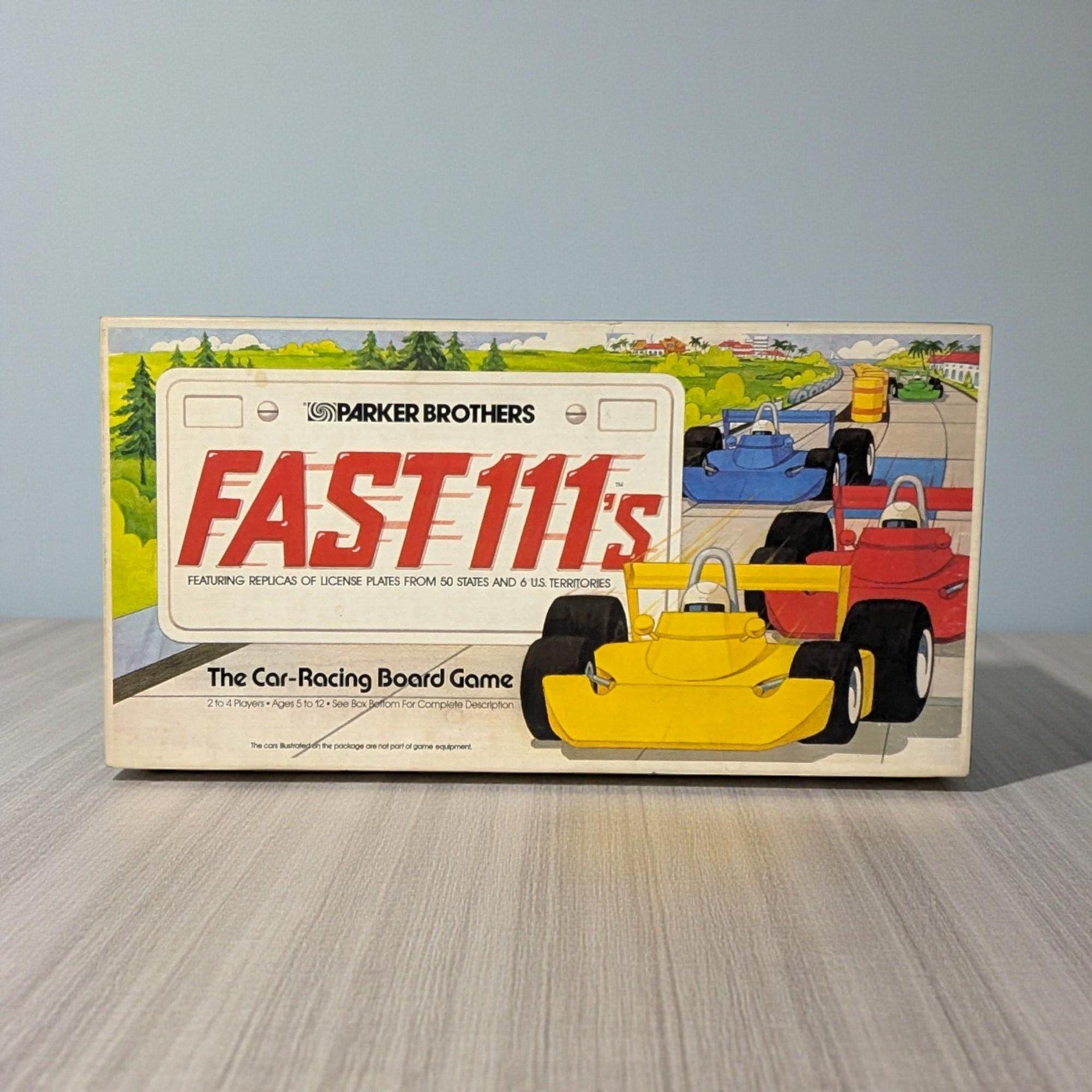 Vintage 1981 Fast 111's The Car-Racing Board Game: Parker Brothers Racing Toy