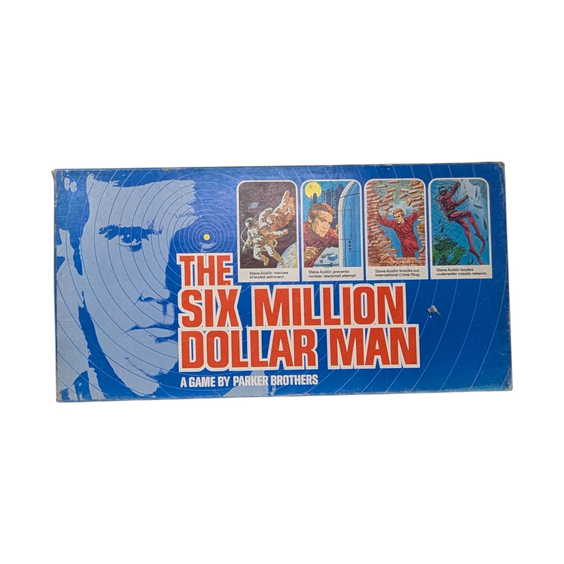 Vintage 1975 The Six Million Dollar Man Board Game: Parker Brothers Steve Austin TV Show