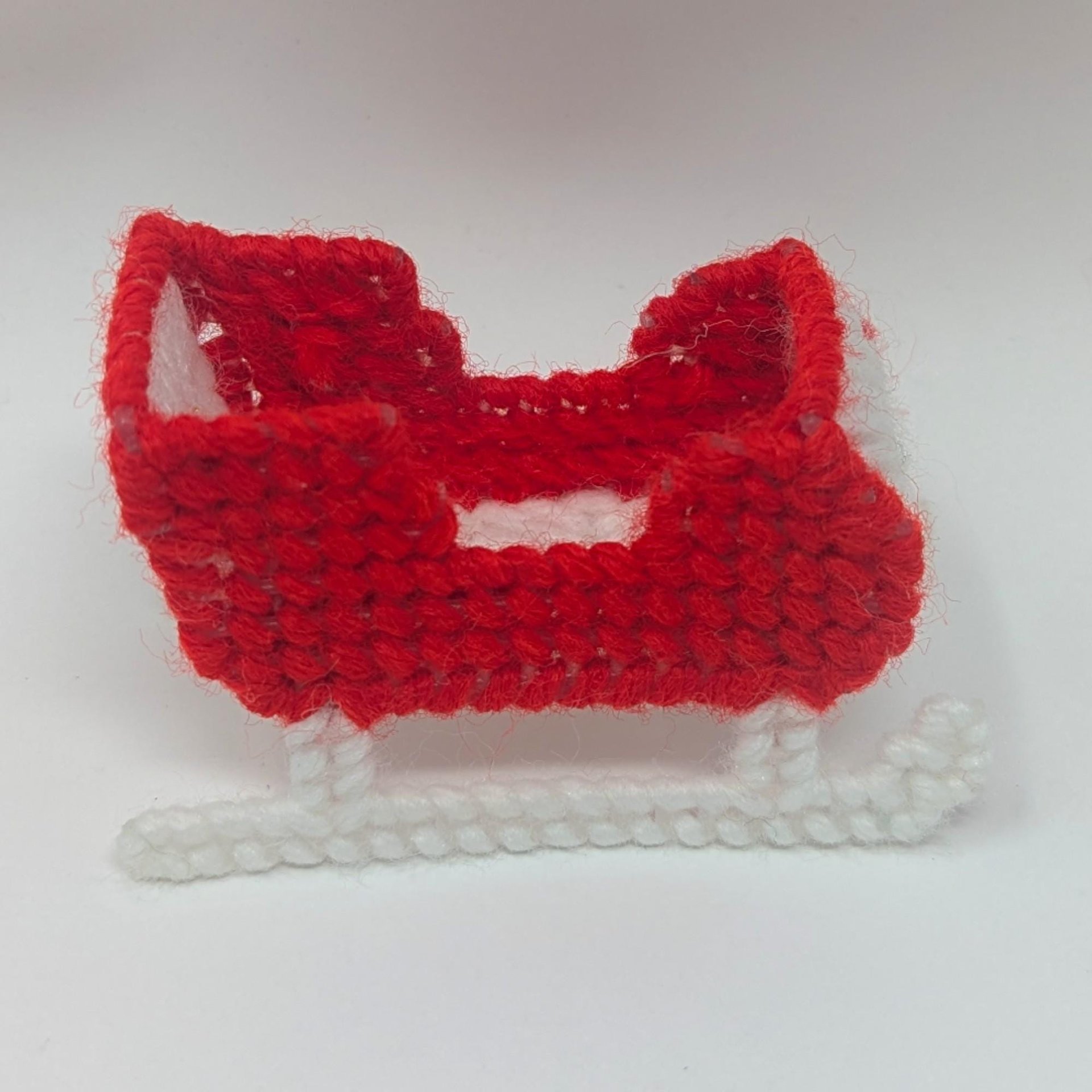 Vintage Handmade Plastic Canvas Ornaments: Needlepoint Christmas Decor Set