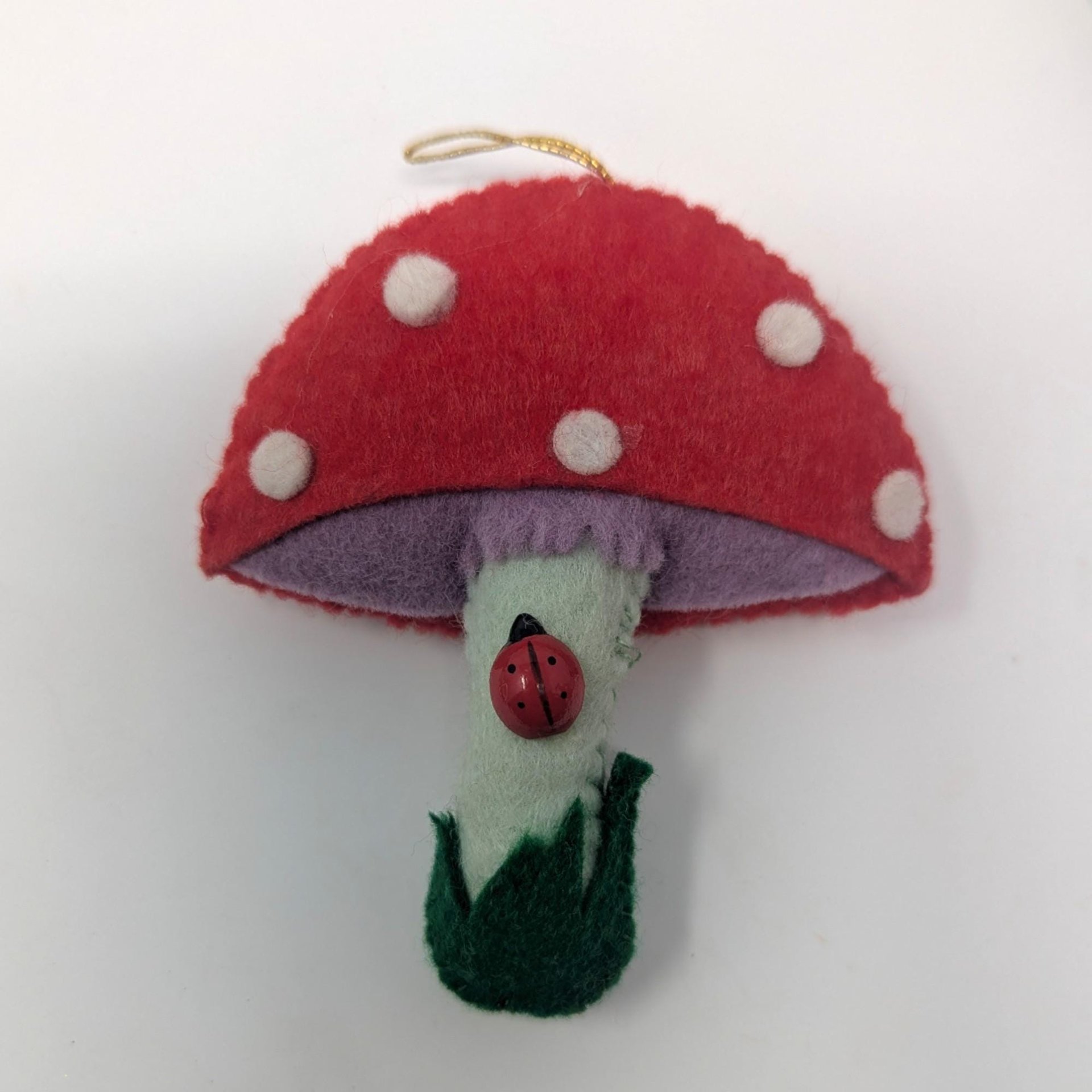 Vintage Handmade Needlepoint Ornament Set: Cross Stitch Christmas Decor