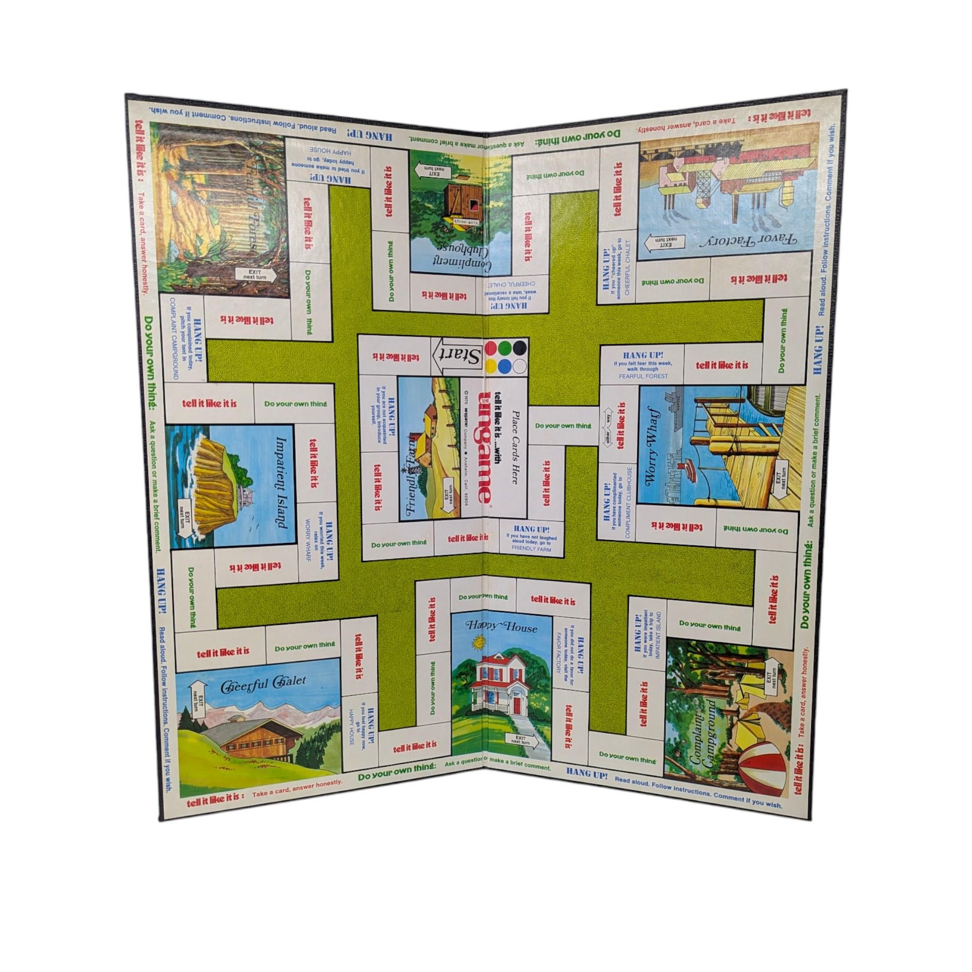 Vintage 1975 The Ungame Board Game: Tell It Like It Is Communication Set