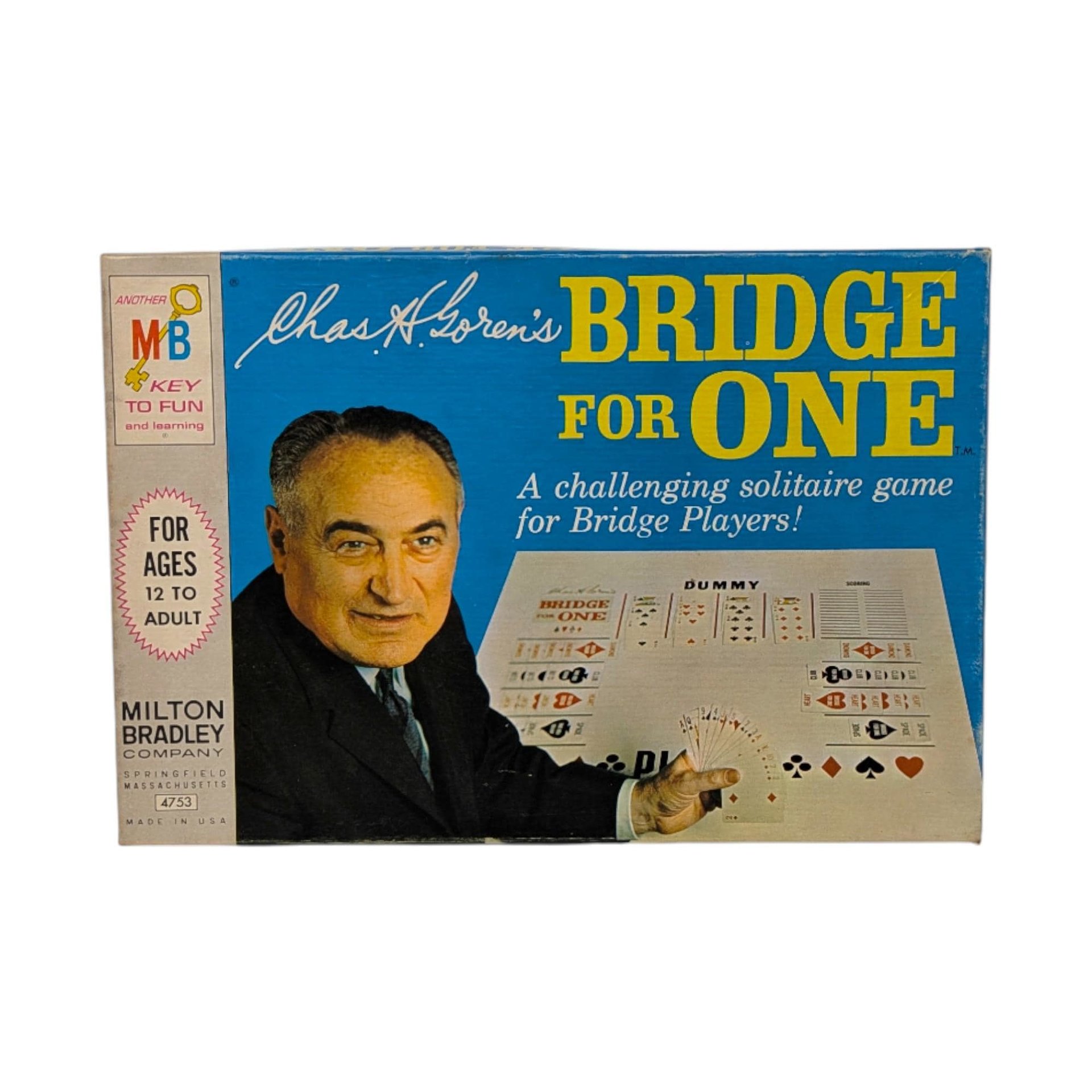 Vintage Unused 1967 Chas H. Goren's Bridge for One Game: Milton Bradley