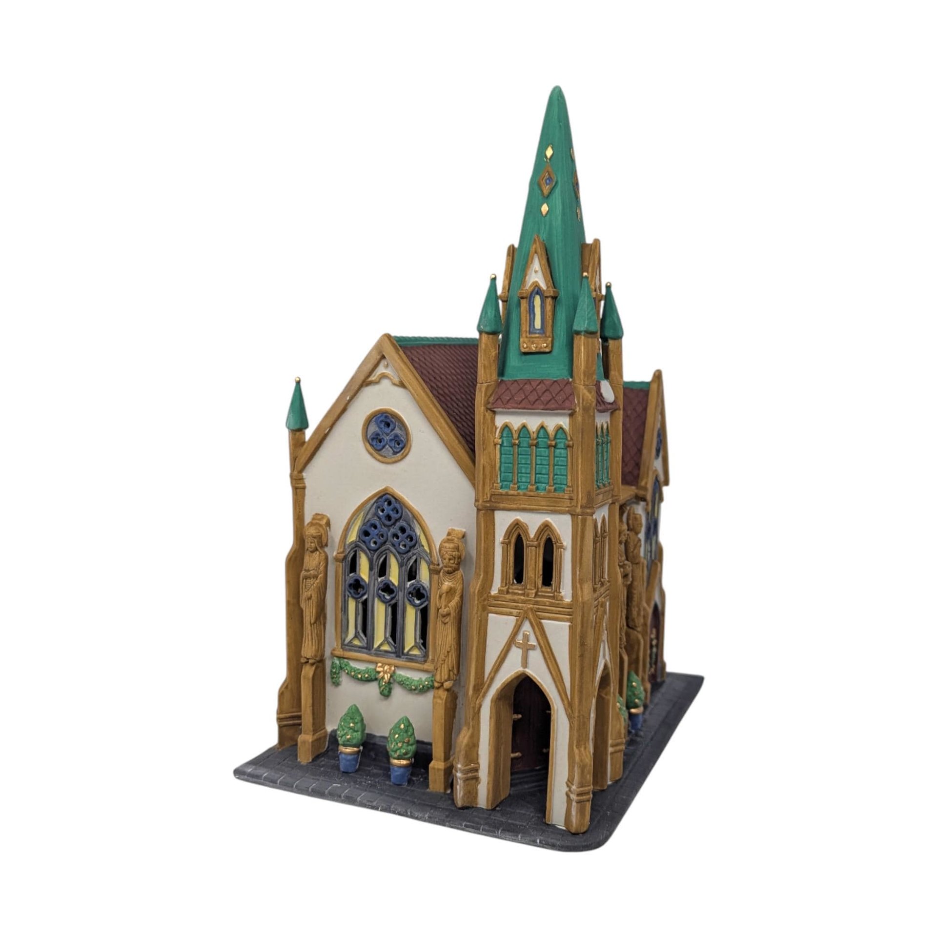 Vintage 1990 All Saints Corner Church: Dept 56 Christmas in the City