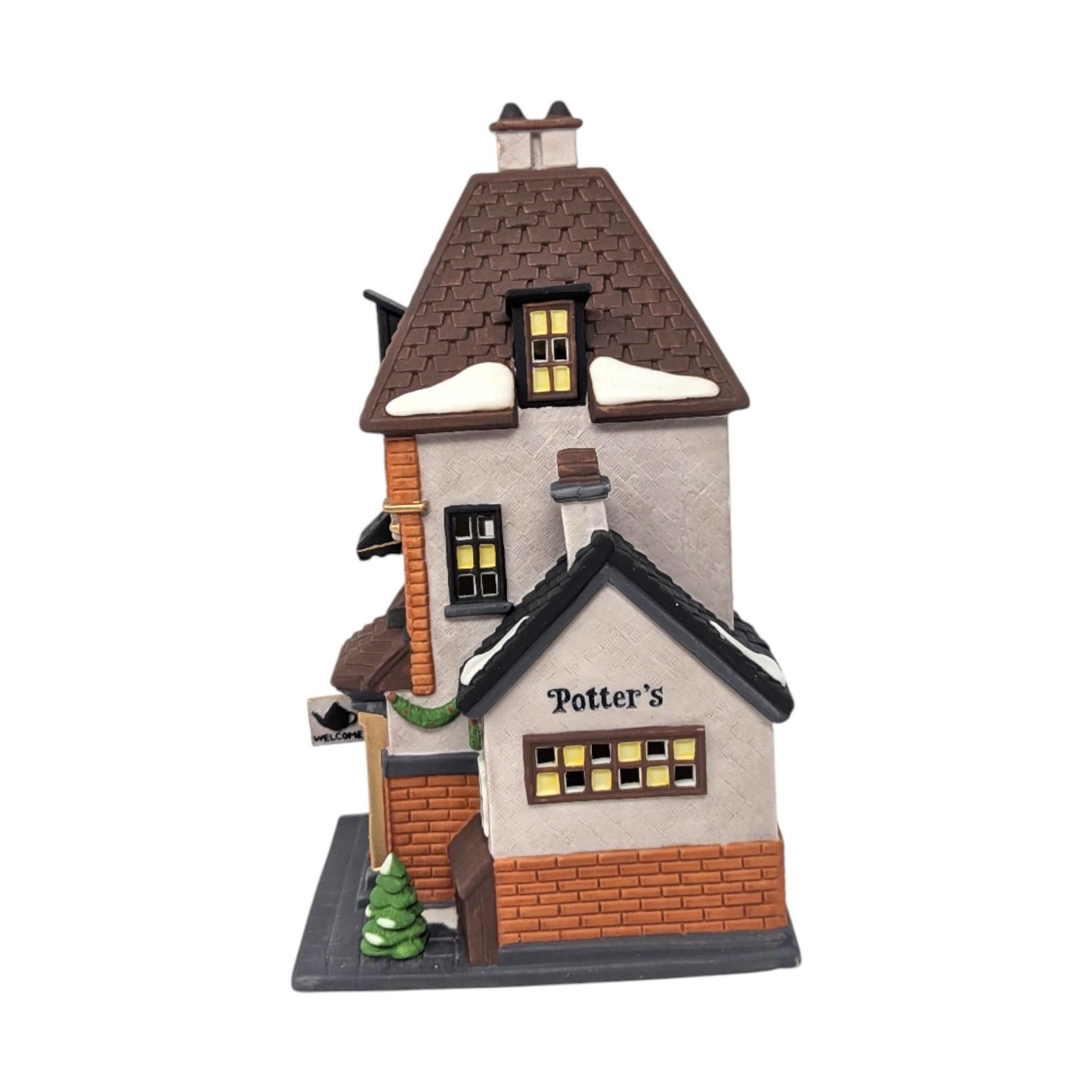 Vintage 1990 Potters Tea Seller Shop: Dept 56 Christmas in the City