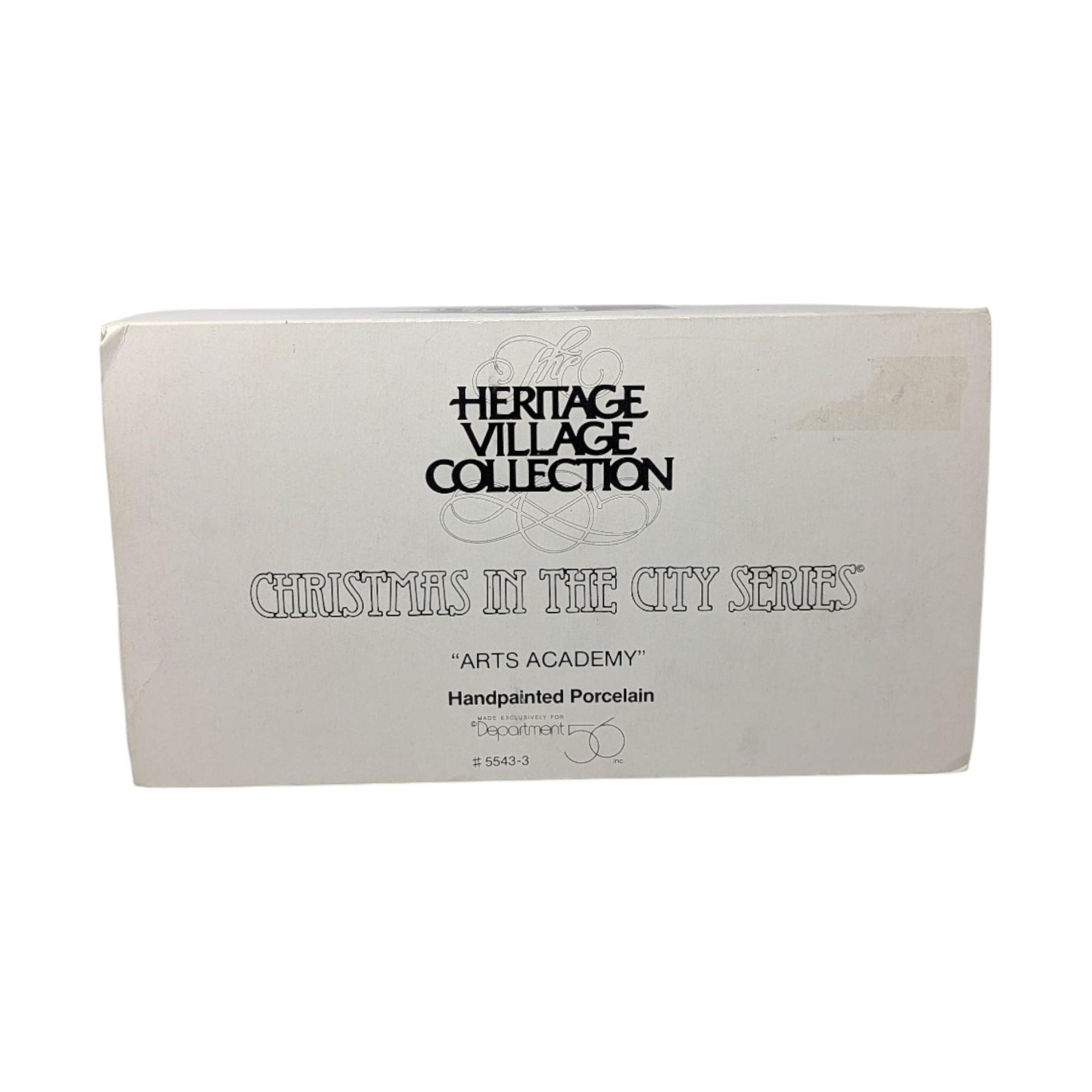 Vintage 1991 Arts Academy Building: Dept 56 Christmas in the City