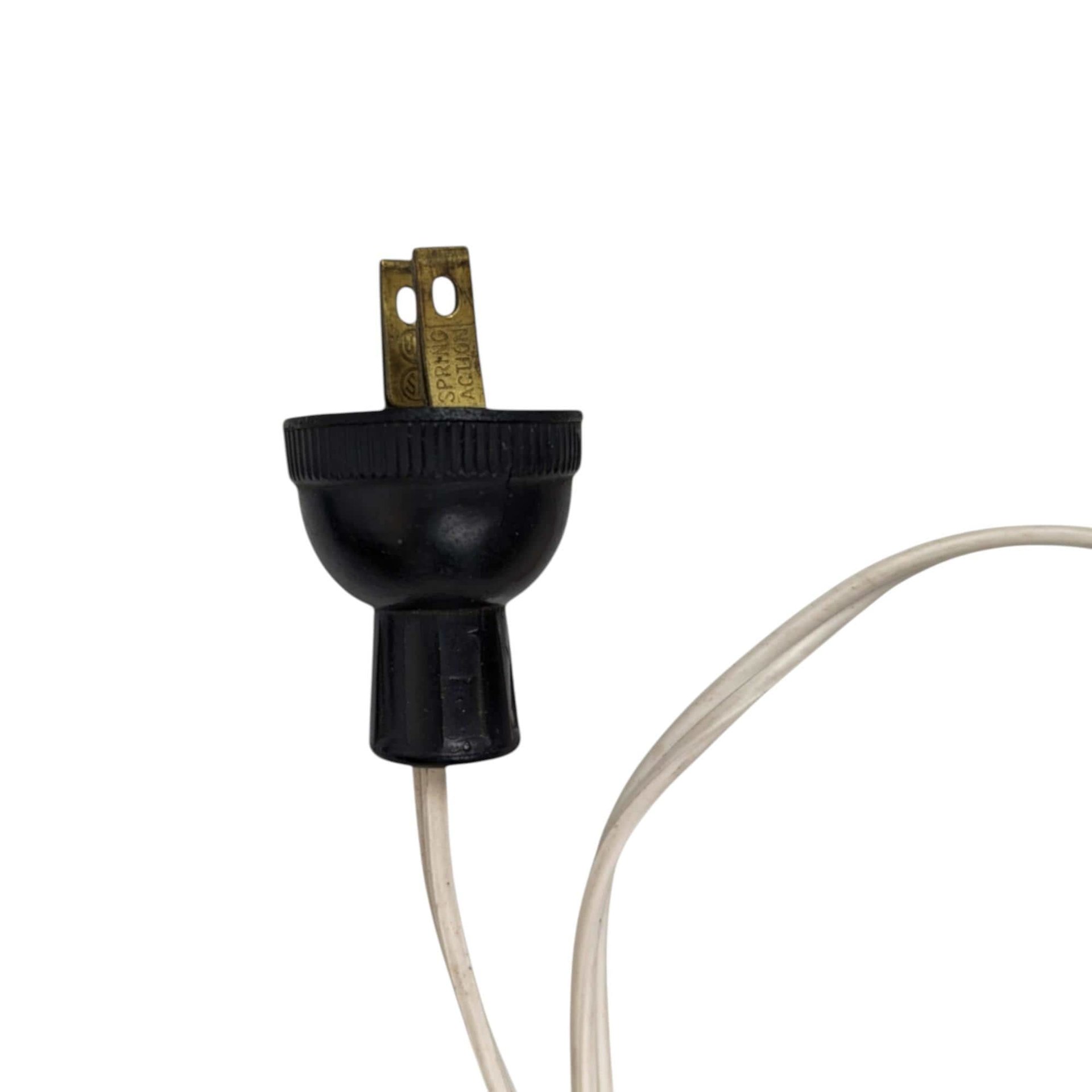 Large Vintage Floral Ceramic Lamp