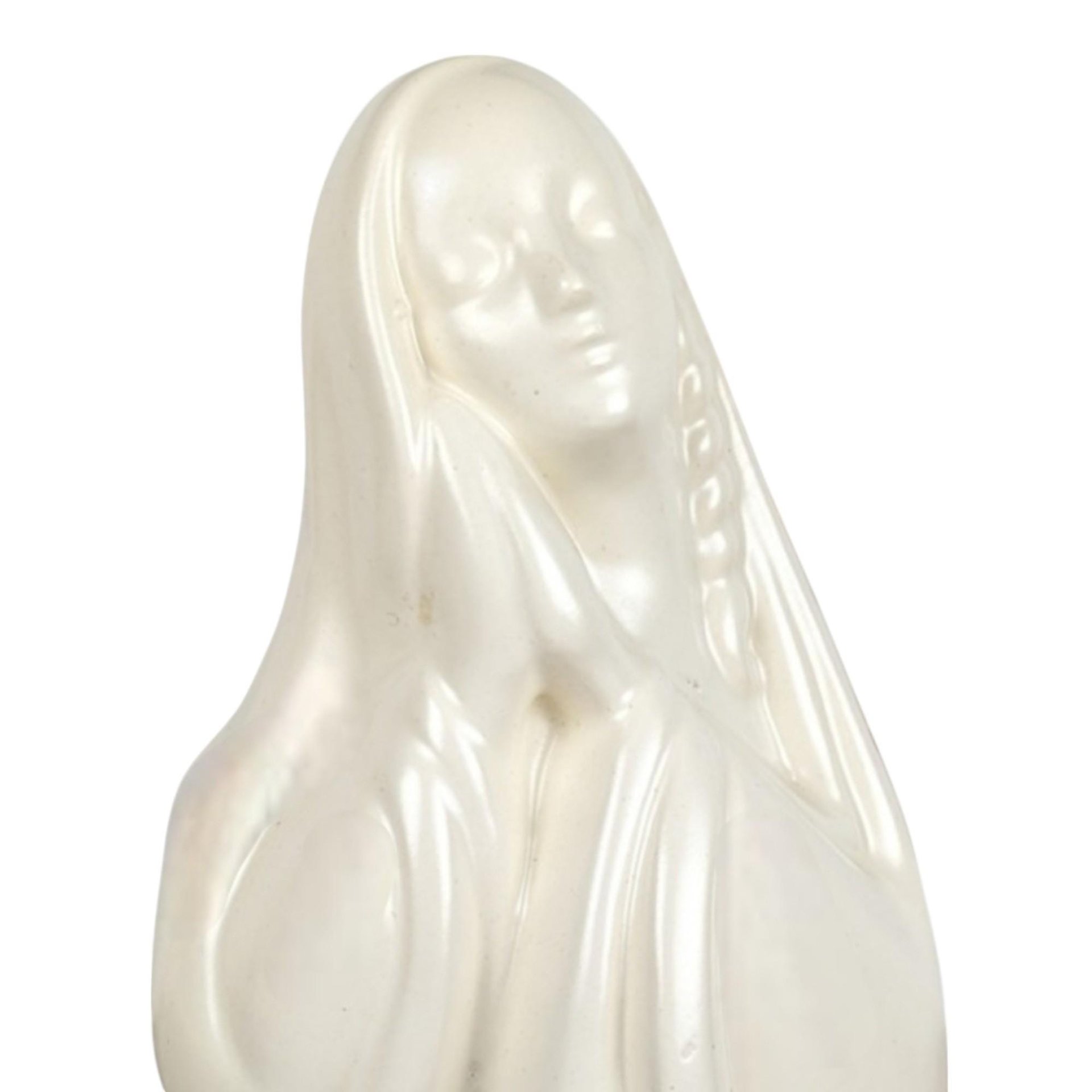 Vintage Pottery Madonna Music Box Planter