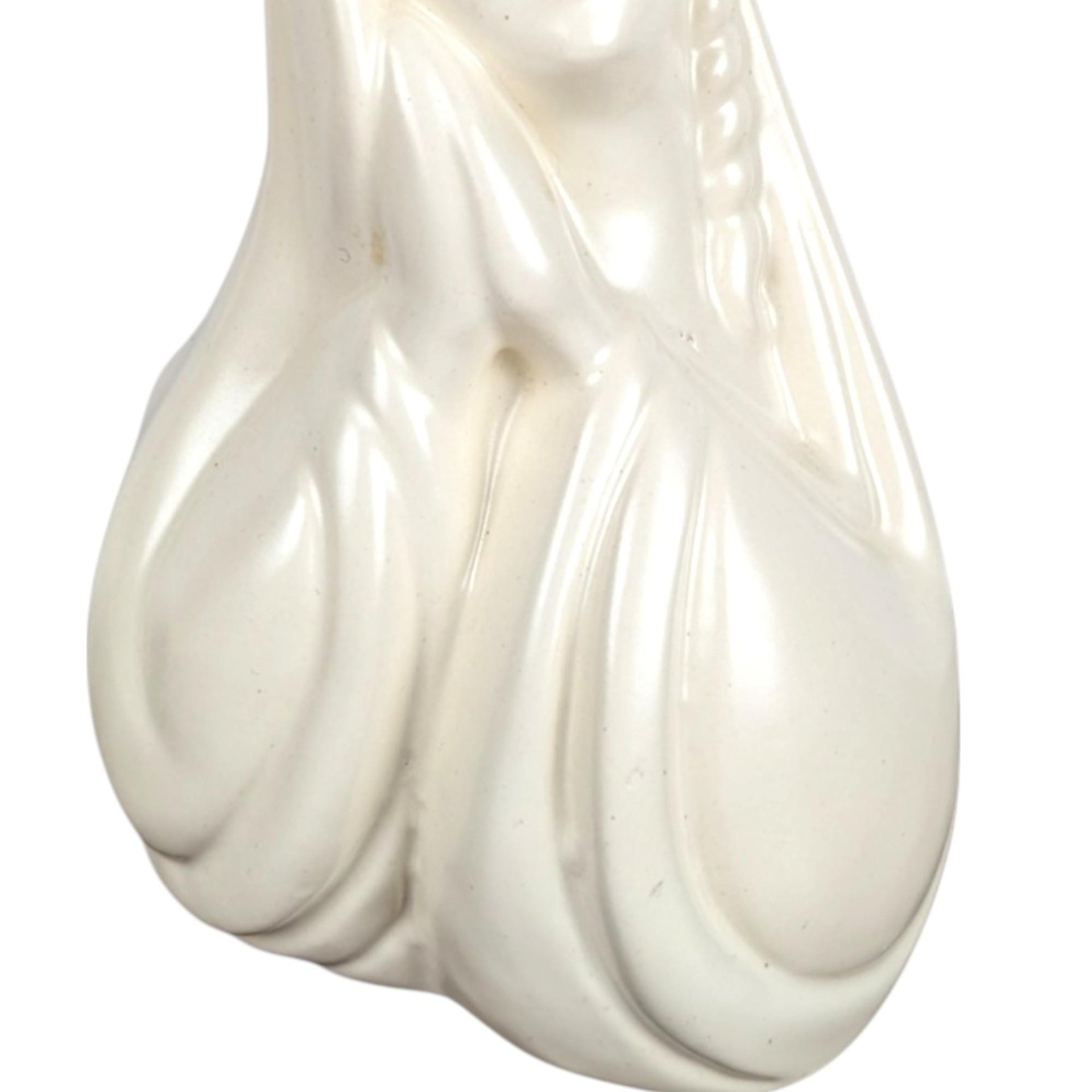 Vintage Pottery Madonna Music Box Planter