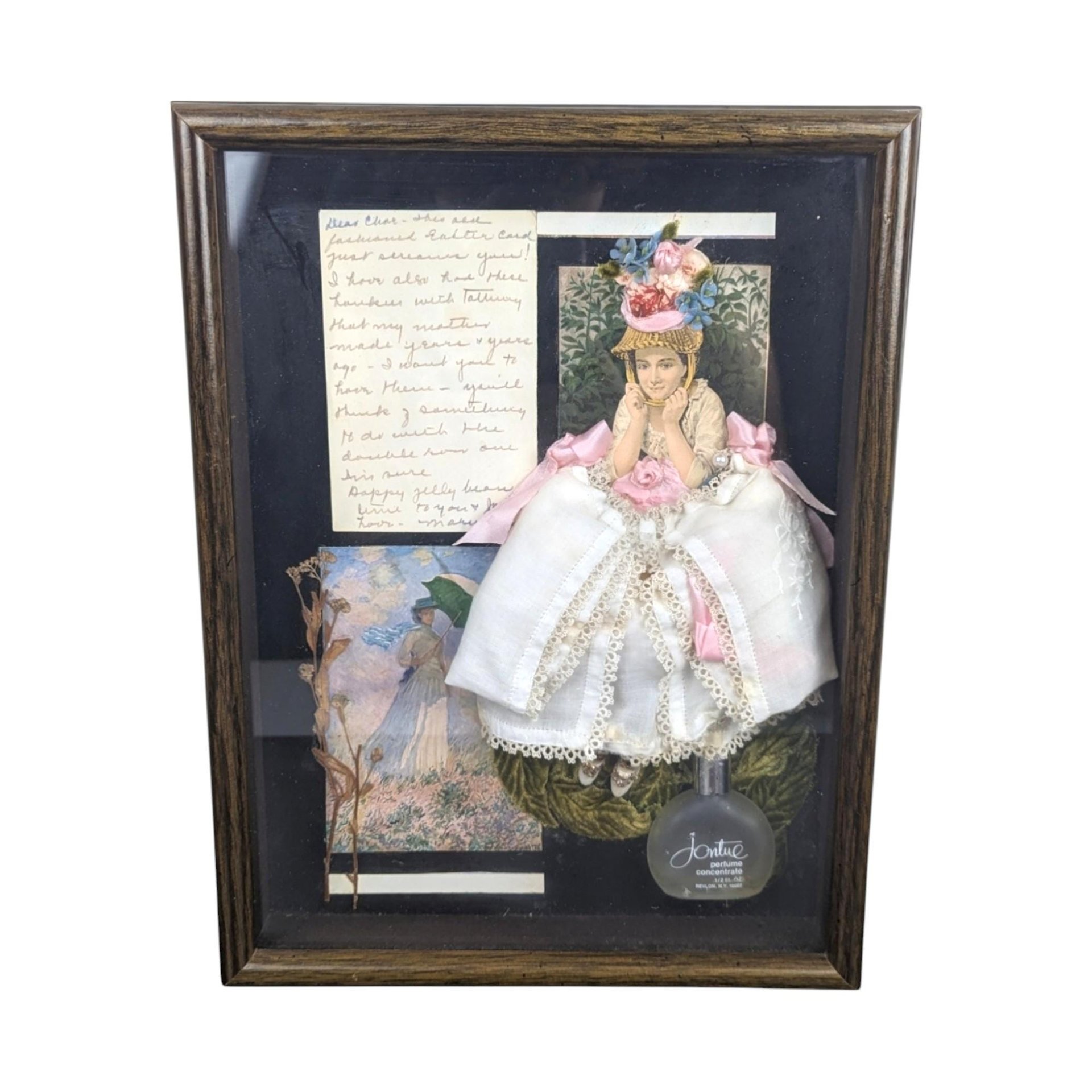 Vintage Victorian Collage Shadow Box
