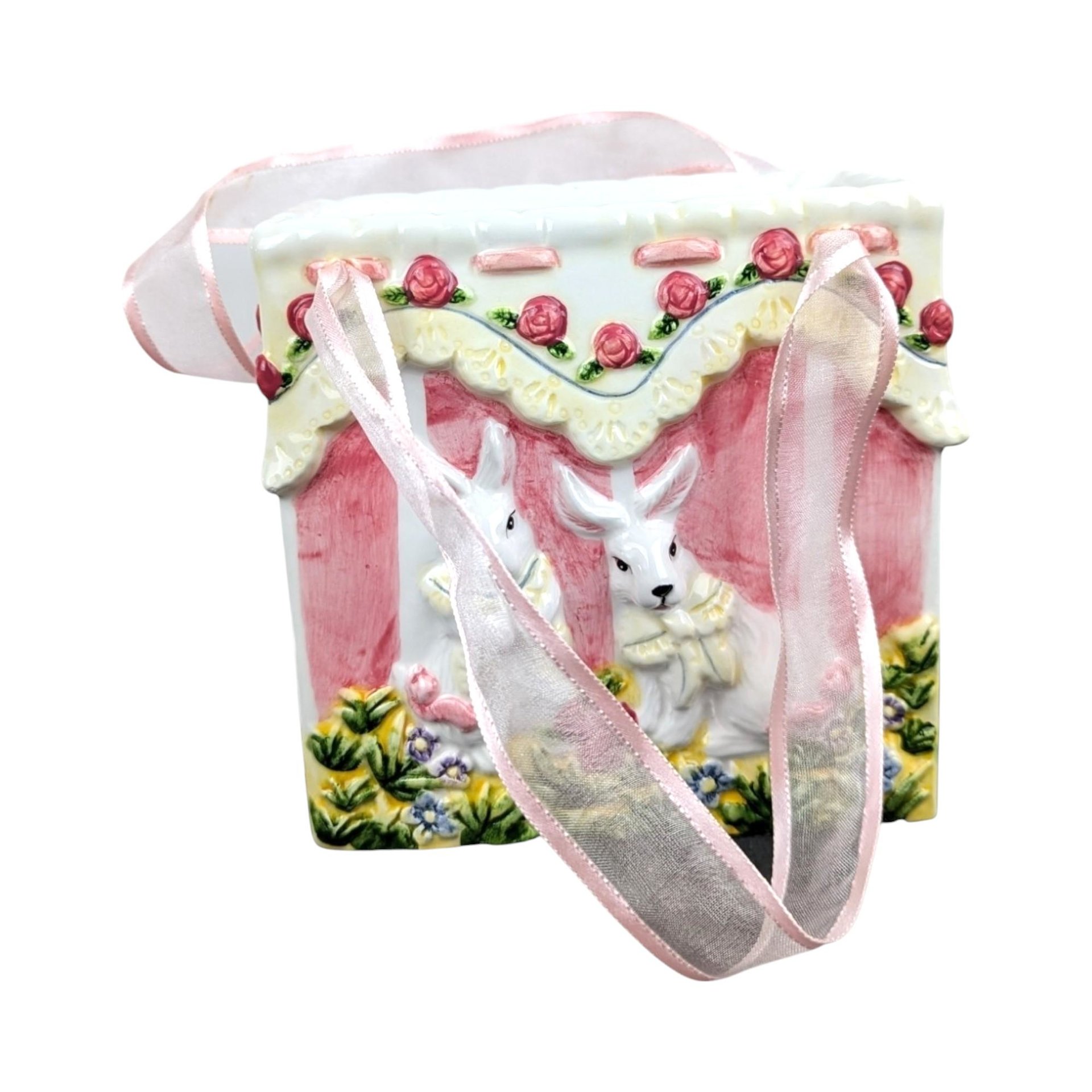 Vintage Ceramic Easter Bunny Bag