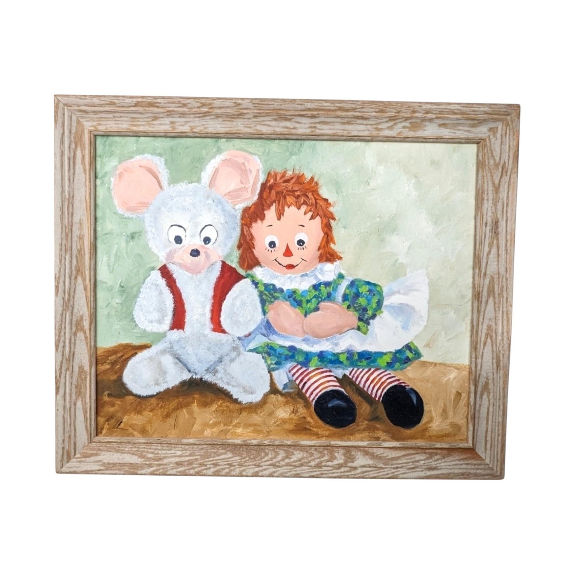 1973 Raggedy Ann Painting: Harriet Ellis Original Art