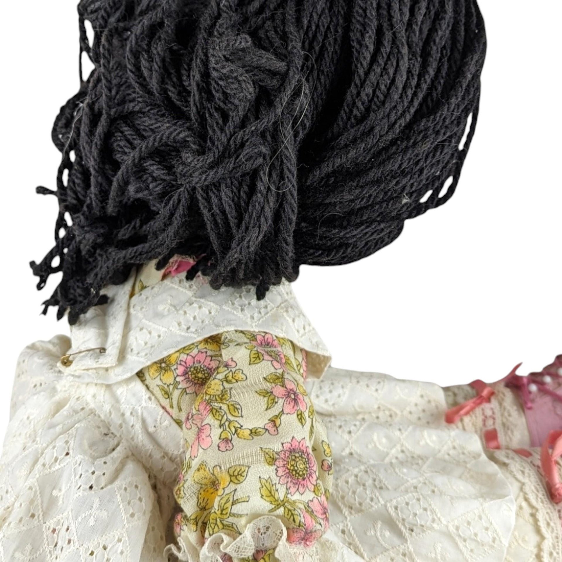 Vintage Large Handmade Paper Mache Doll