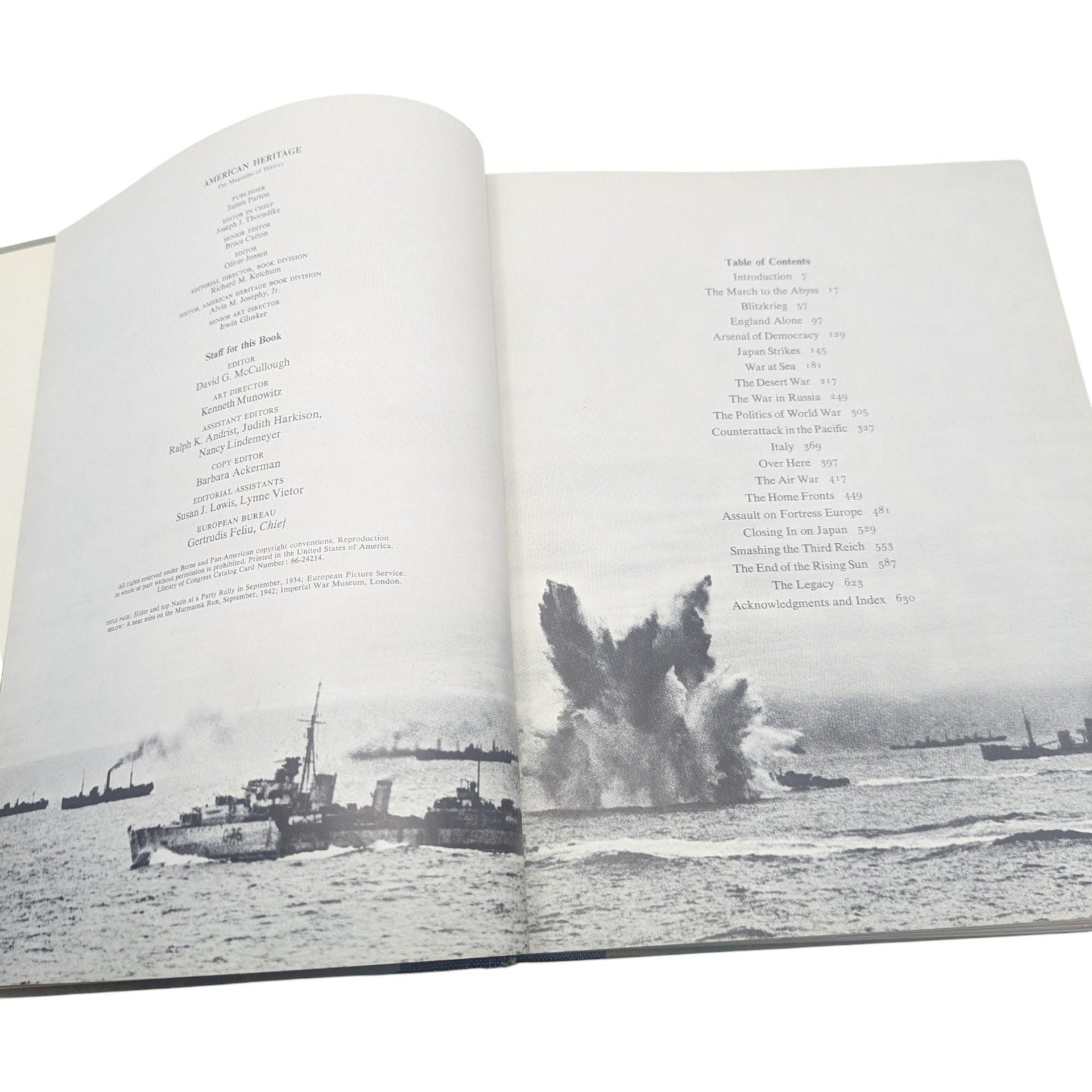 Vintage American Heritage Picture History of World War II Hardcover Book