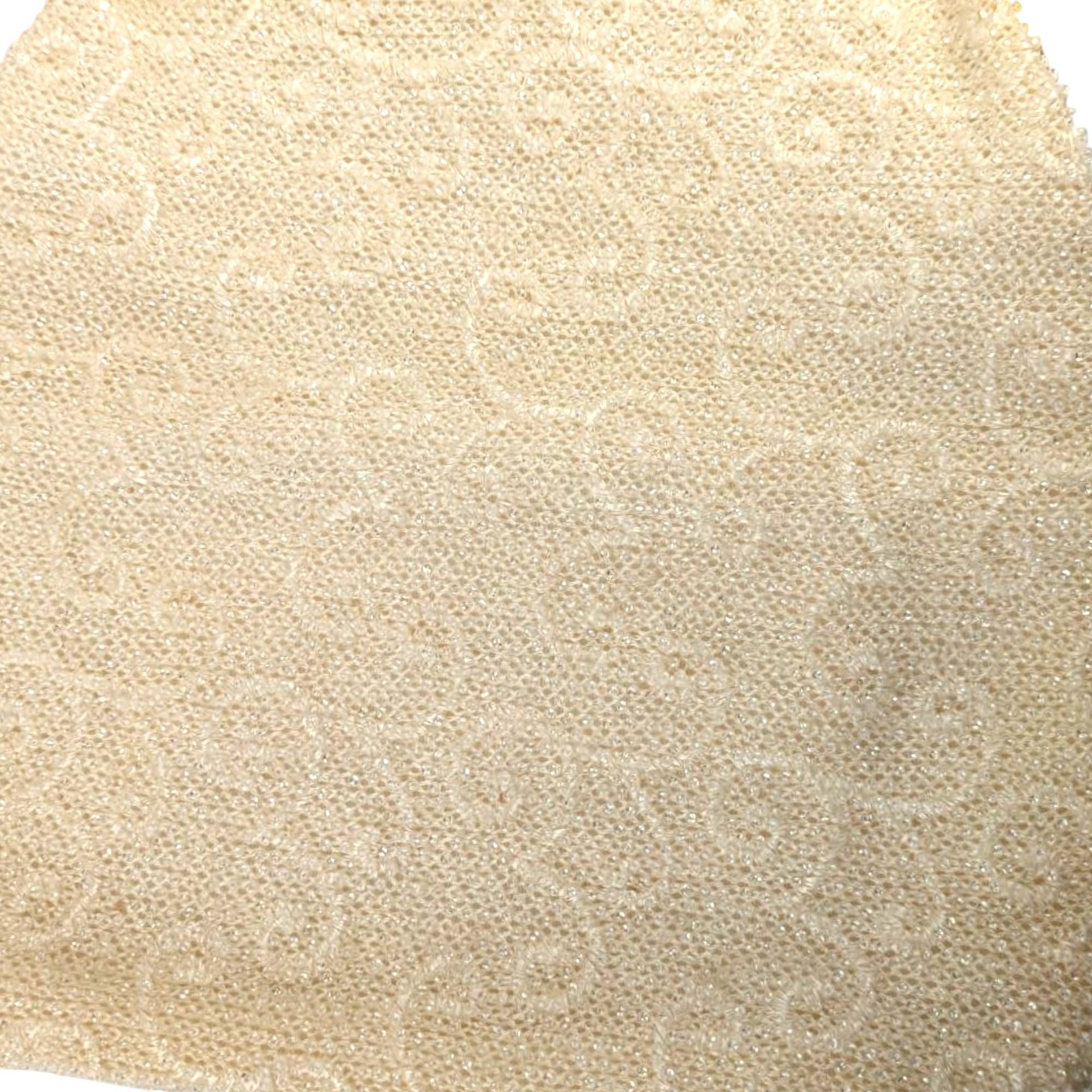 Vintage Cream and Gold Beaded Handbag